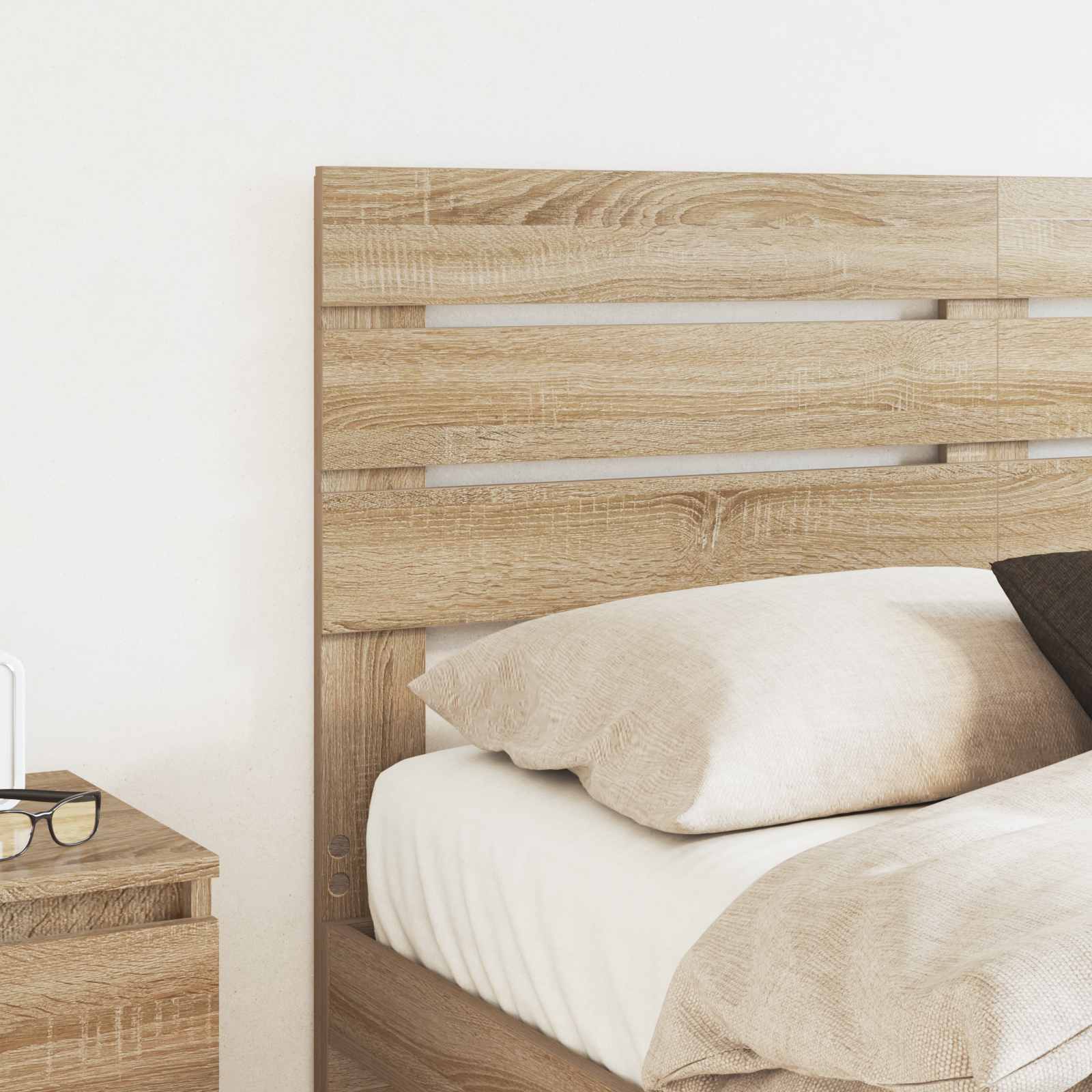 Hoofdbord Sonoma Eiken Bewerkt hout is nu te koop bij PeponiXL, paradijselijk wonen!
