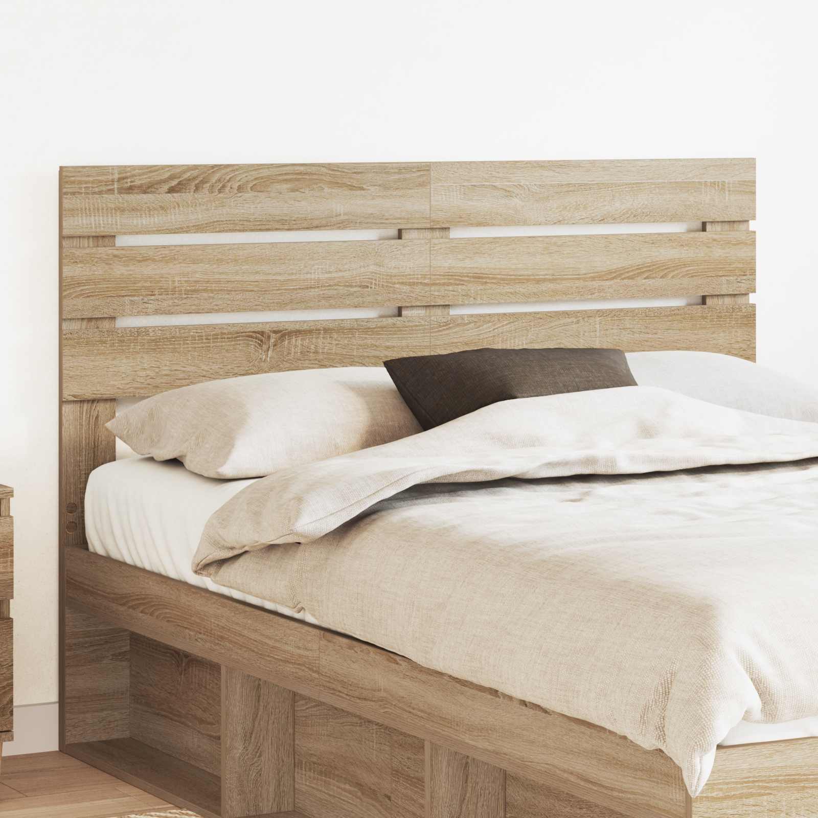 Hoofdbord Sonoma Eiken Bewerkt hout is nu te koop bij PeponiXL, paradijselijk wonen!