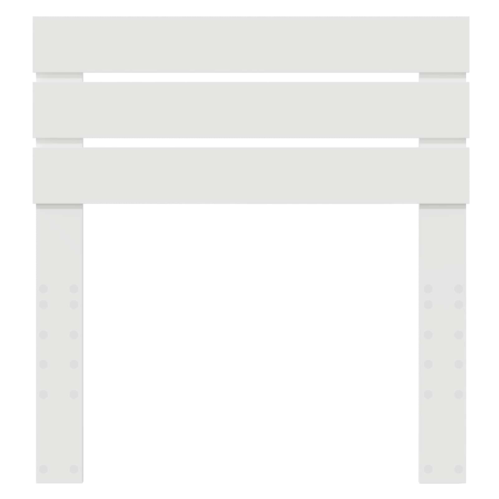 Hoofdbord Wit 75 cm Bewerkt hout is nu te koop bij PeponiXL, paradijselijk wonen!