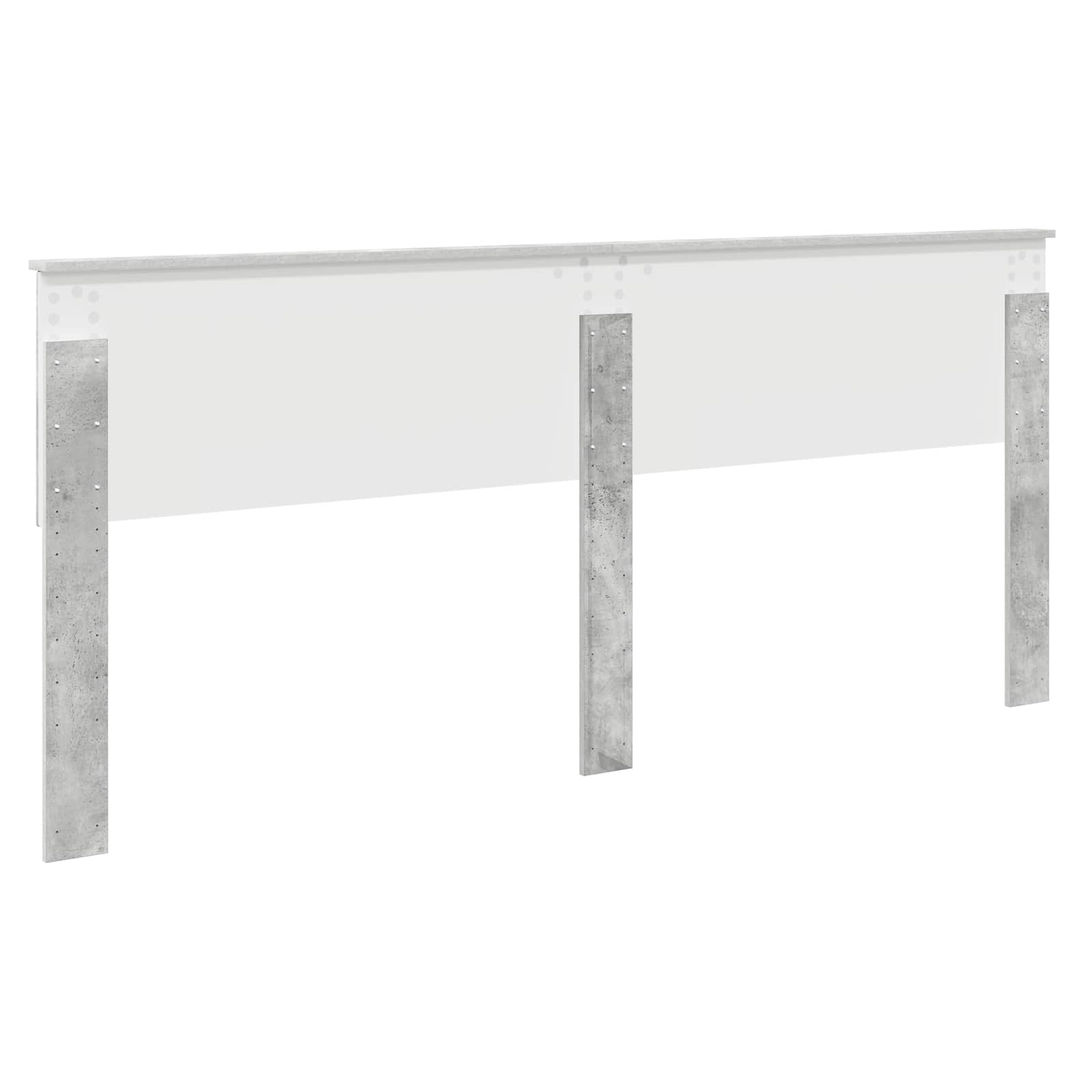 Hoofdbord Beton Grijs Bewerkt hout is nu te koop bij PeponiXL, paradijselijk wonen!