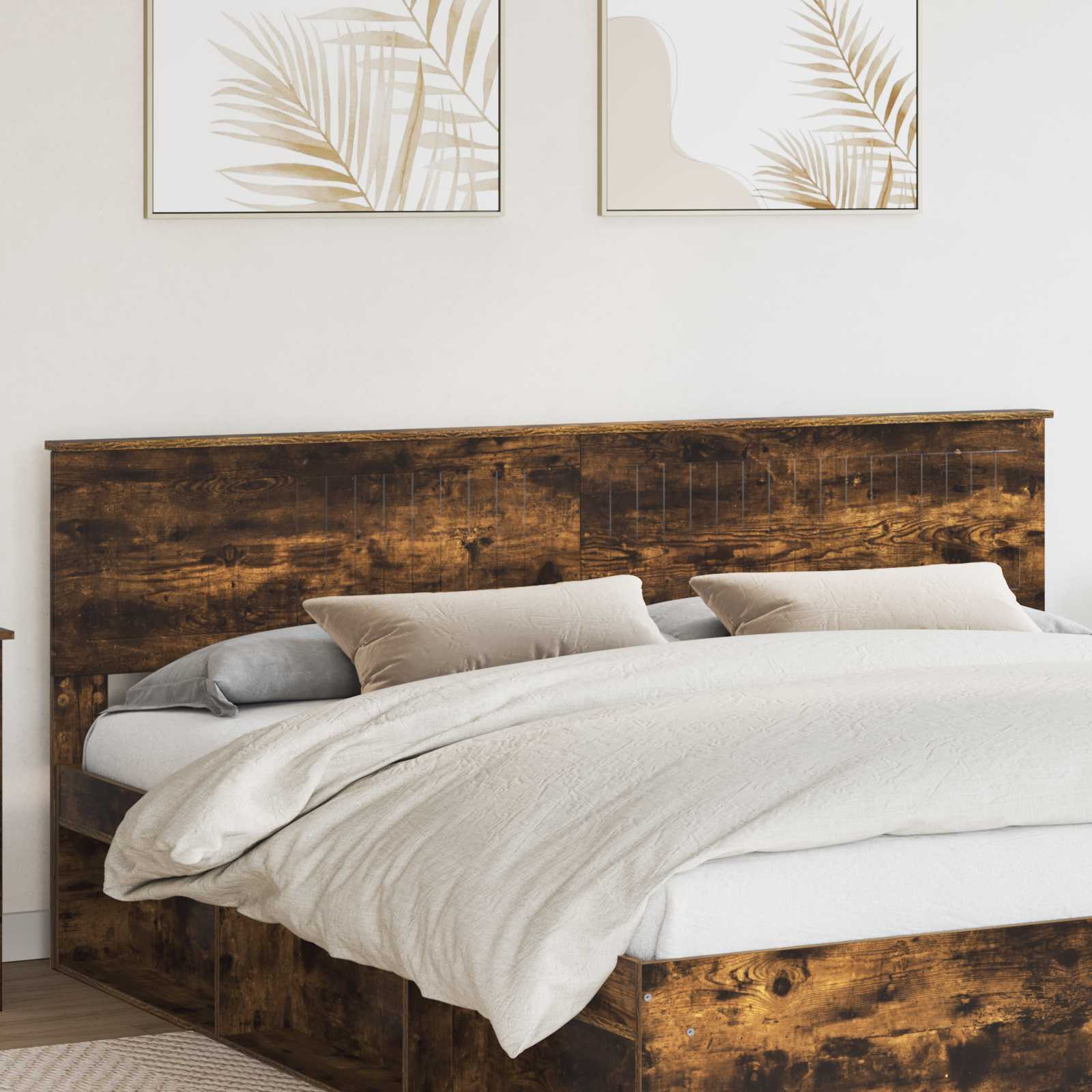 Hoofdbord Gerookt eiken Bewerkt hout is nu te koop bij PeponiXL, paradijselijk wonen!