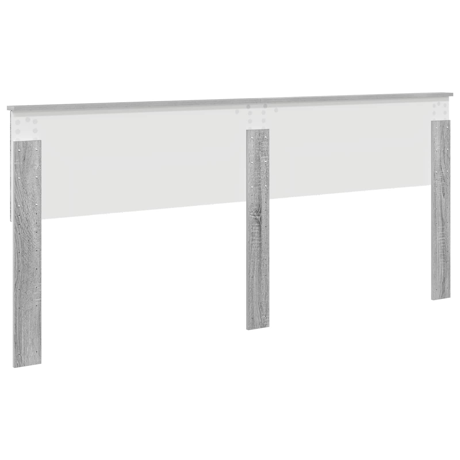 Hoofdbord Grijs Sonoma Bewerkt hout is nu te koop bij PeponiXL, paradijselijk wonen!