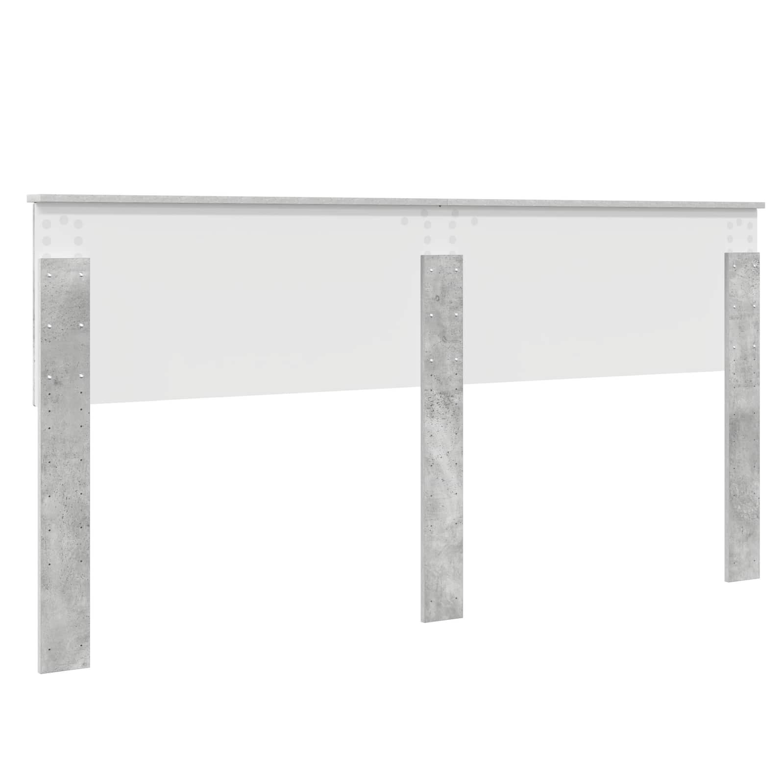 Hoofdbord Beton Grijs Bewerkt hout is nu te koop bij PeponiXL, paradijselijk wonen!