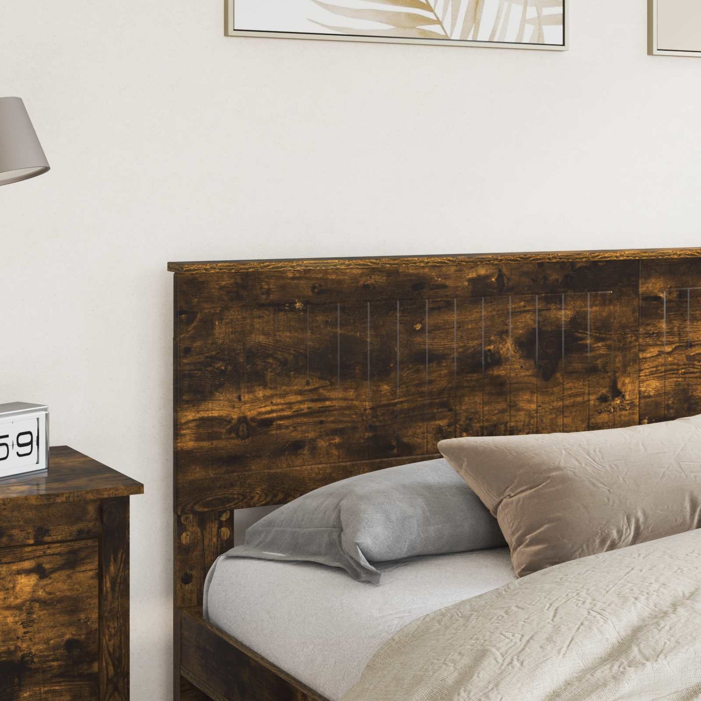 Hoofdbord Gerookt eiken Bewerkt hout is nu te koop bij PeponiXL, paradijselijk wonen!