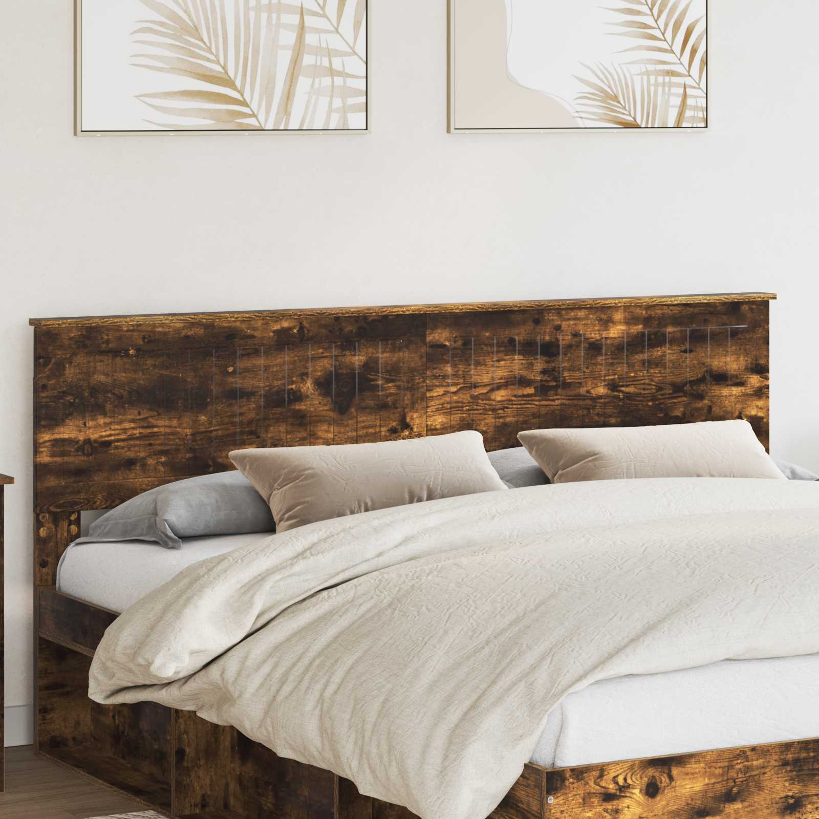 Hoofdbord Gerookt eiken Bewerkt hout is nu te koop bij PeponiXL, paradijselijk wonen!