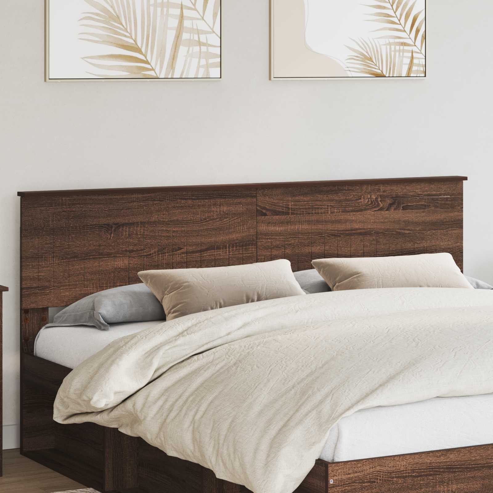 Hoofdbord Bruin Eiken Bewerkt hout is nu te koop bij PeponiXL, paradijselijk wonen!