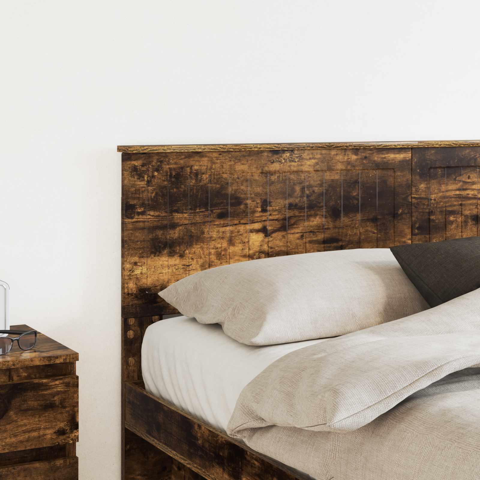 Hoofdbord Gerookt eiken Bewerkt hout is nu te koop bij PeponiXL, paradijselijk wonen!