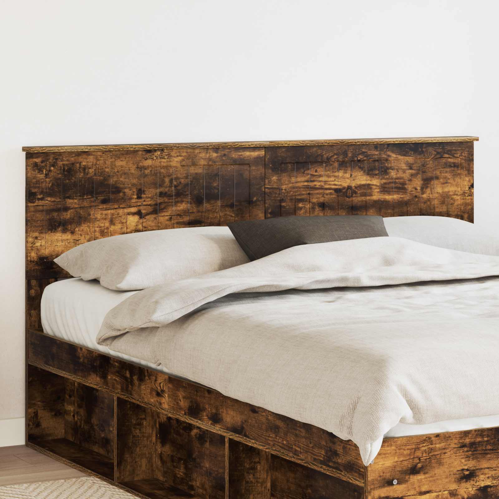 Hoofdbord Gerookt eiken Bewerkt hout is nu te koop bij PeponiXL, paradijselijk wonen!