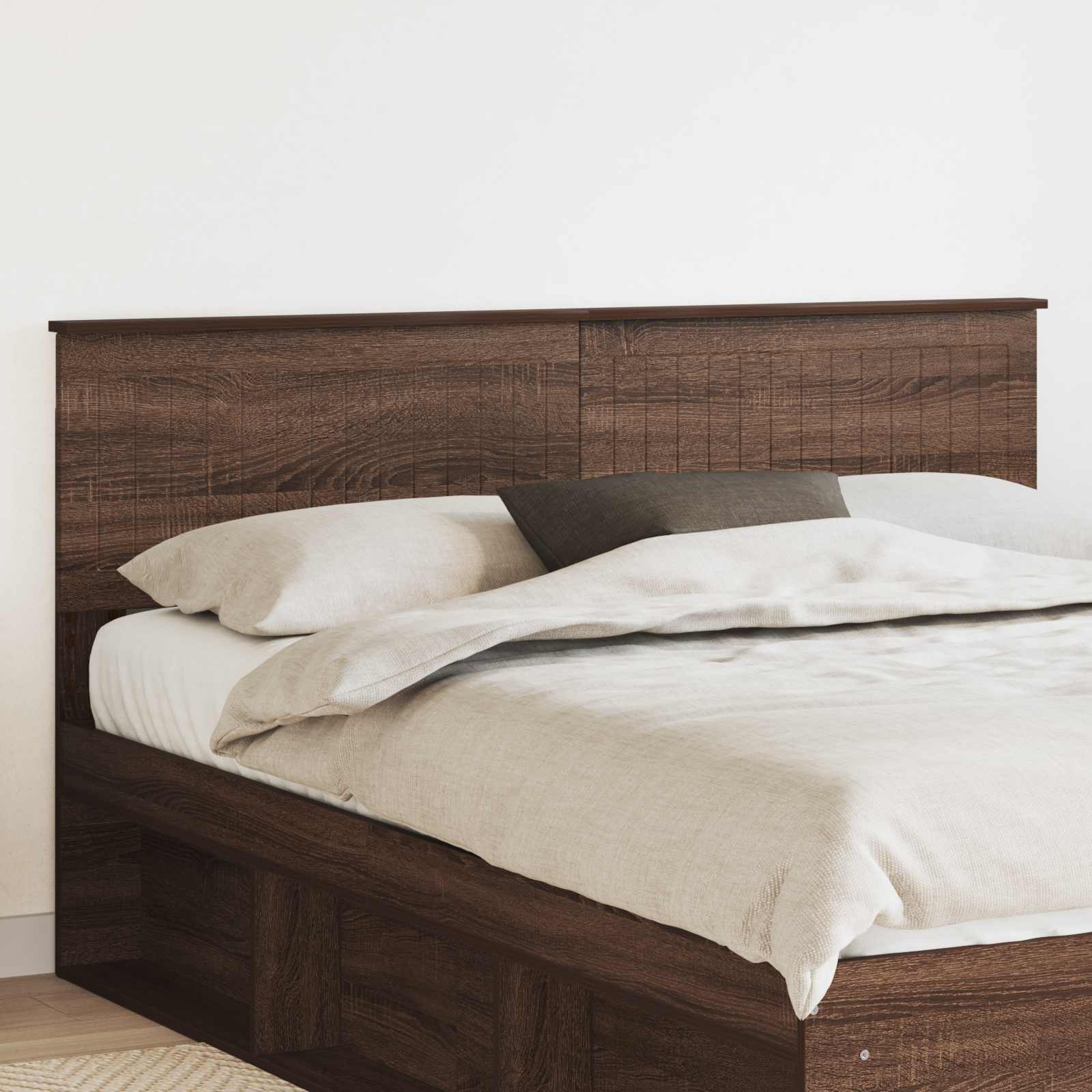 Hoofdbord Bruin Eiken Bewerkt hout is nu te koop bij PeponiXL, paradijselijk wonen!