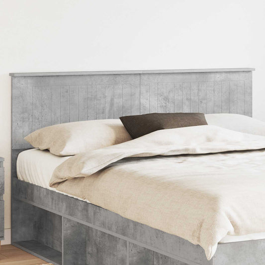 Hoofdbord Beton Grijs Bewerkt hout is nu te koop bij PeponiXL, paradijselijk wonen!