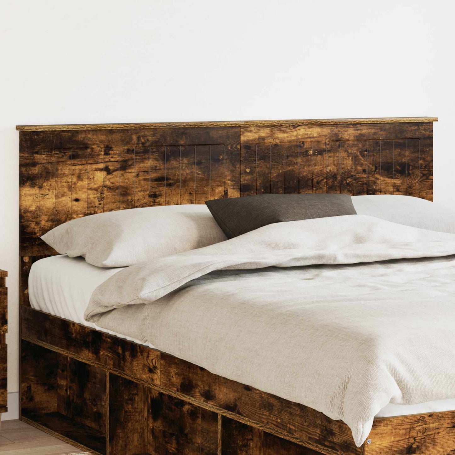 Hoofdbord Gerookt eiken Bewerkt hout is nu te koop bij PeponiXL, paradijselijk wonen!
