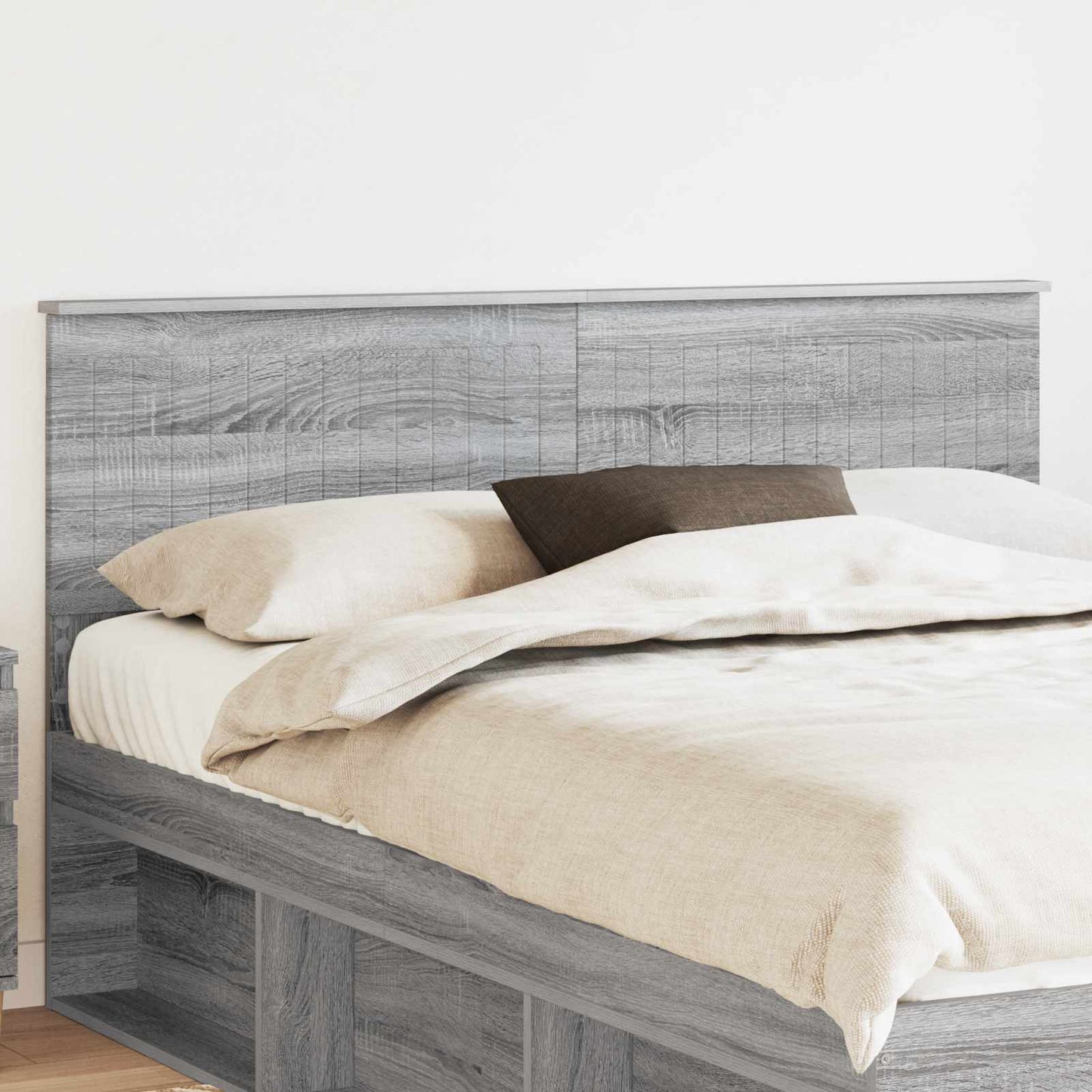 Hoofdbord Grijs Sonoma Bewerkt hout is nu te koop bij PeponiXL, paradijselijk wonen!