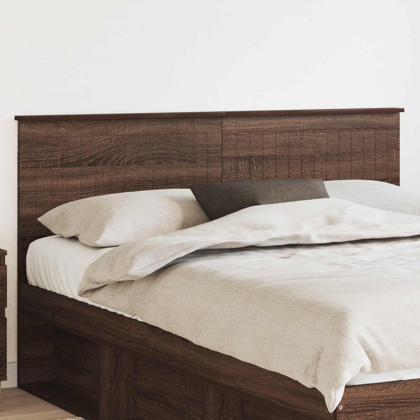 Hoofdbord Bruin Eiken Bewerkt hout is nu te koop bij PeponiXL, paradijselijk wonen!