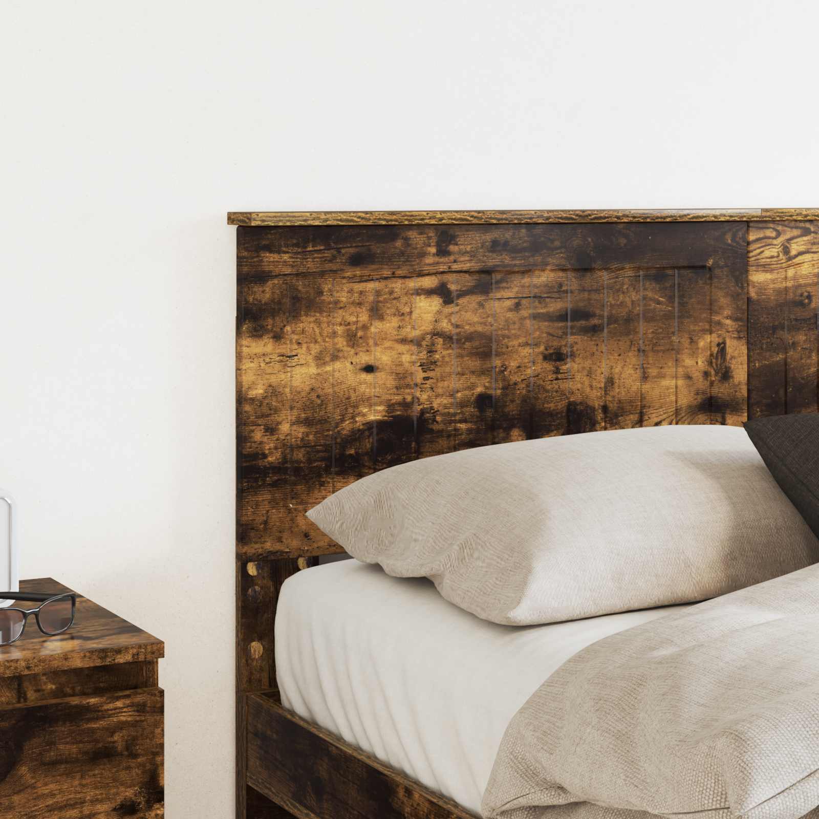 Hoofdbord Gerookt eiken Bewerkt hout is nu te koop bij PeponiXL, paradijselijk wonen!