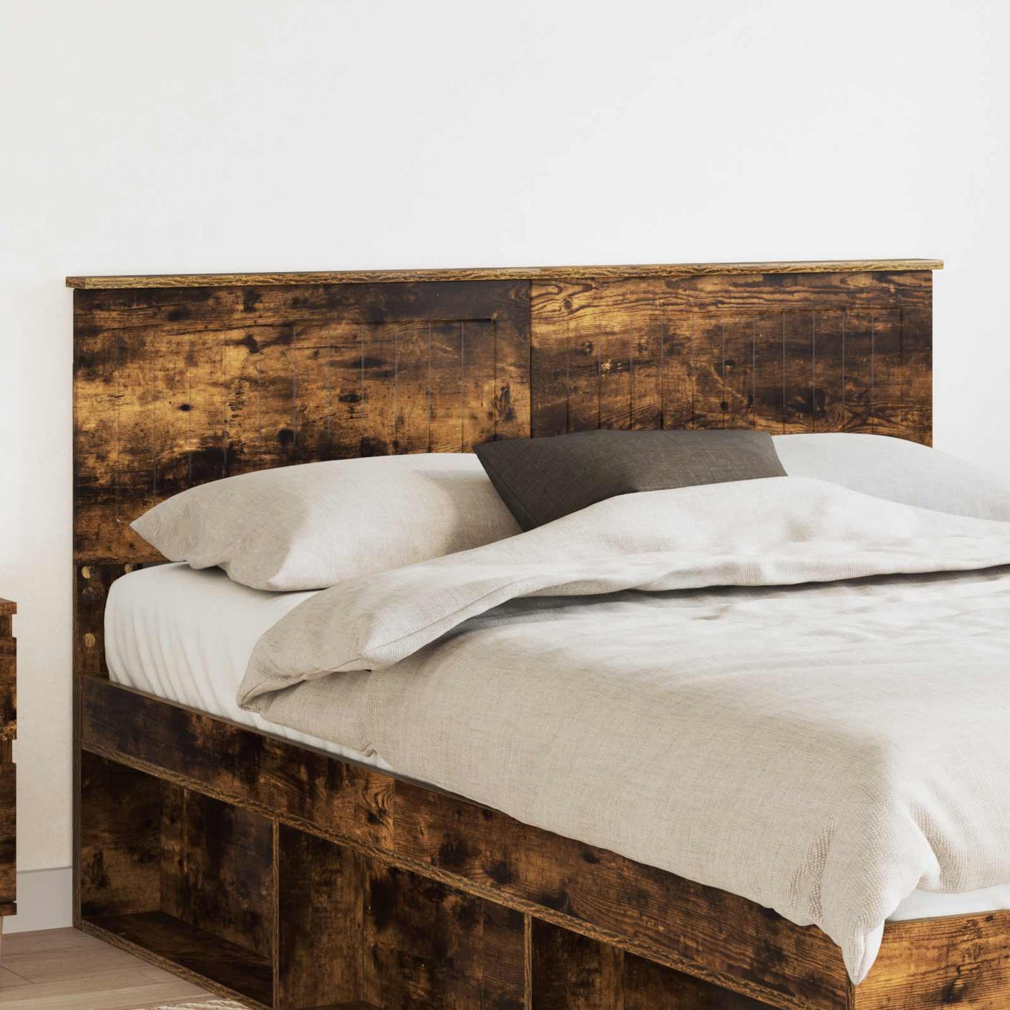 Hoofdbord Gerookt eiken Bewerkt hout is nu te koop bij PeponiXL, paradijselijk wonen!