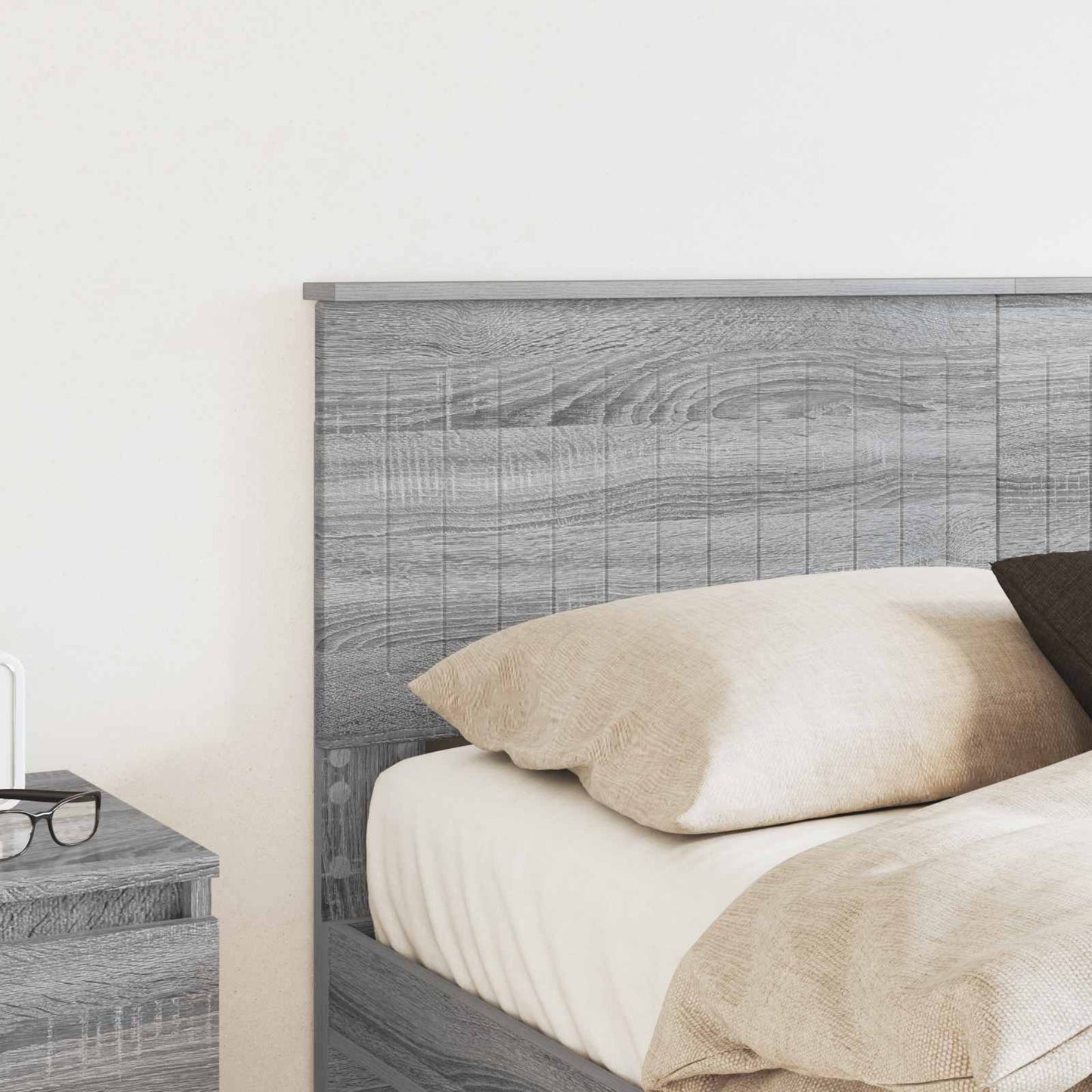 Hoofdbord Grijs Sonoma Bewerkt hout is nu te koop bij PeponiXL, paradijselijk wonen!