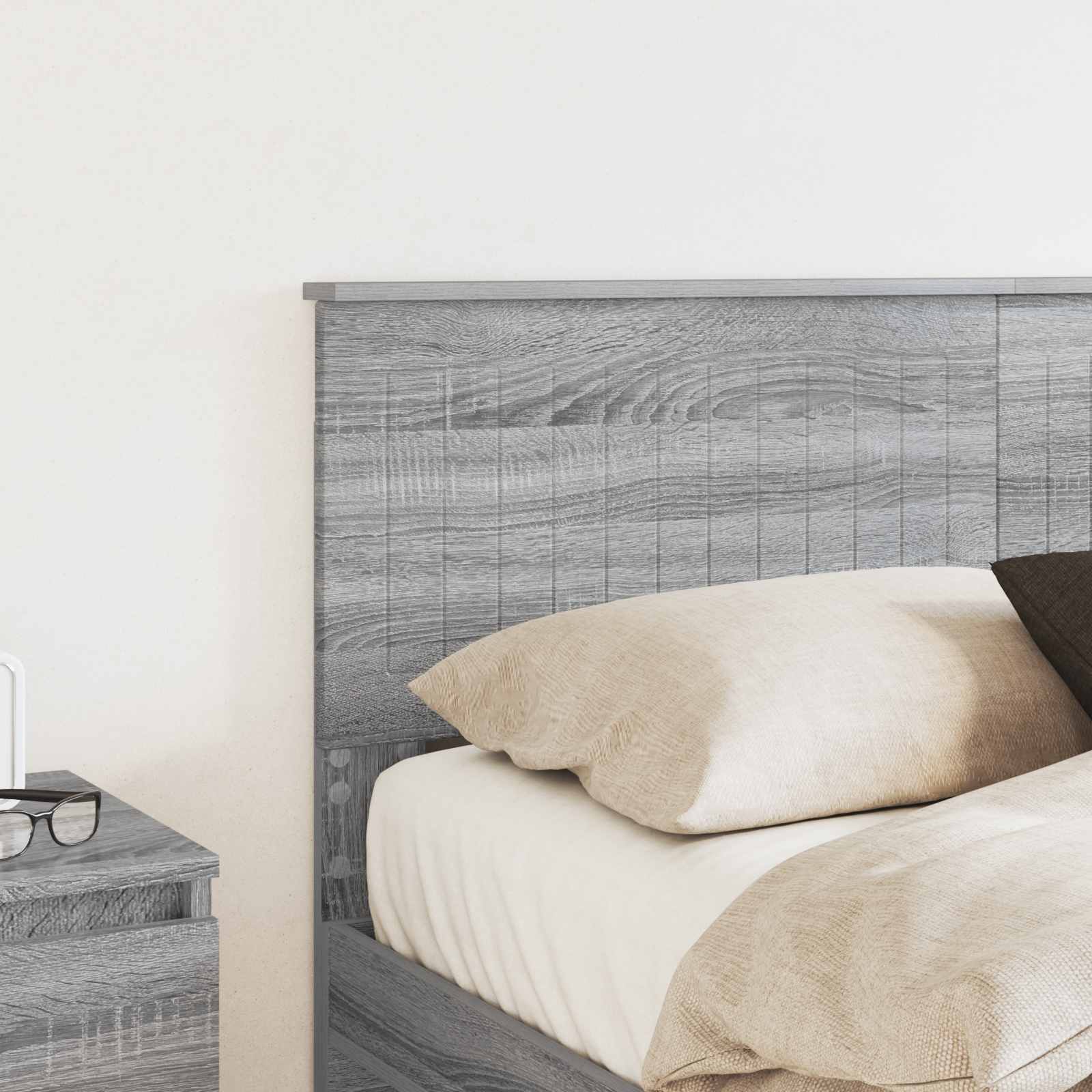 Hoofdbord Grijs Sonoma Bewerkt hout is nu te koop bij PeponiXL, paradijselijk wonen!