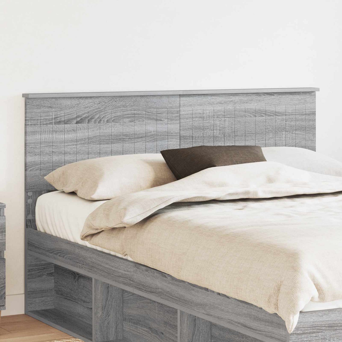 Hoofdbord Grijs Sonoma Bewerkt hout is nu te koop bij PeponiXL, paradijselijk wonen!