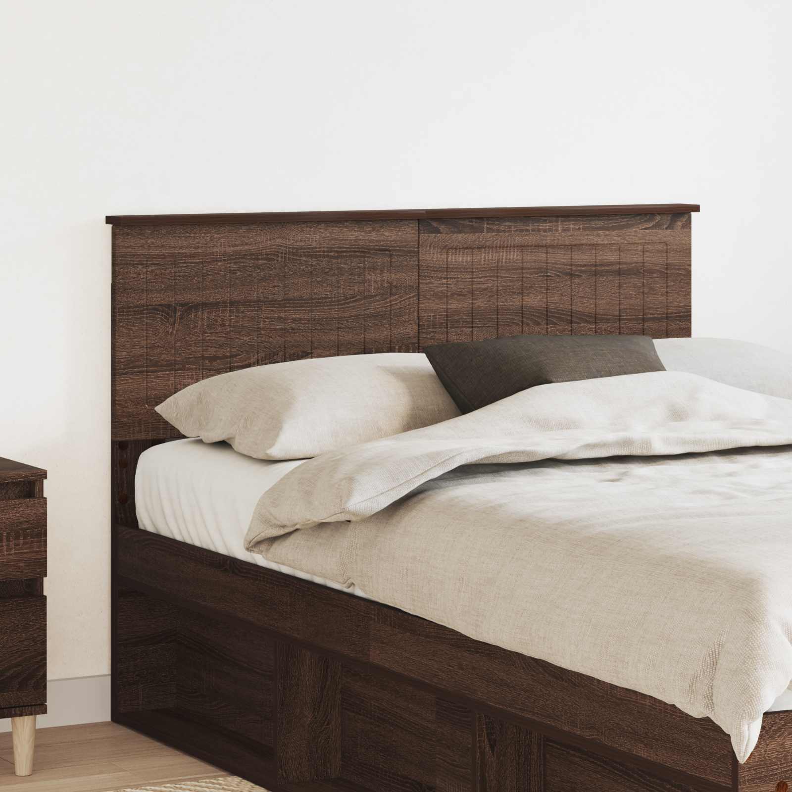 Hoofdbord Bruin Eiken Bewerkt hout is nu te koop bij PeponiXL, paradijselijk wonen!
