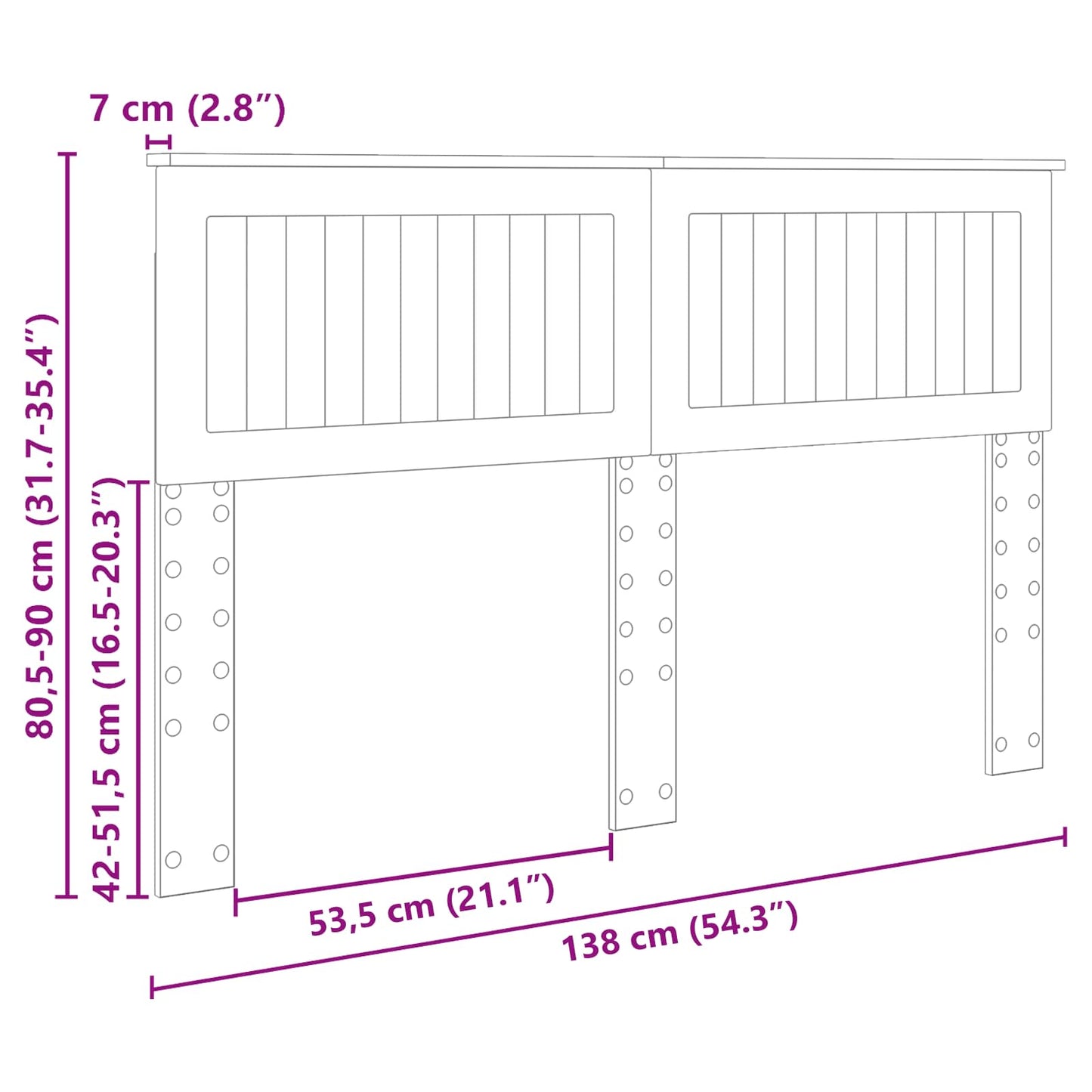 Hoofdbord Sonoma Eiken Bewerkt hout is nu te koop bij PeponiXL, paradijselijk wonen!