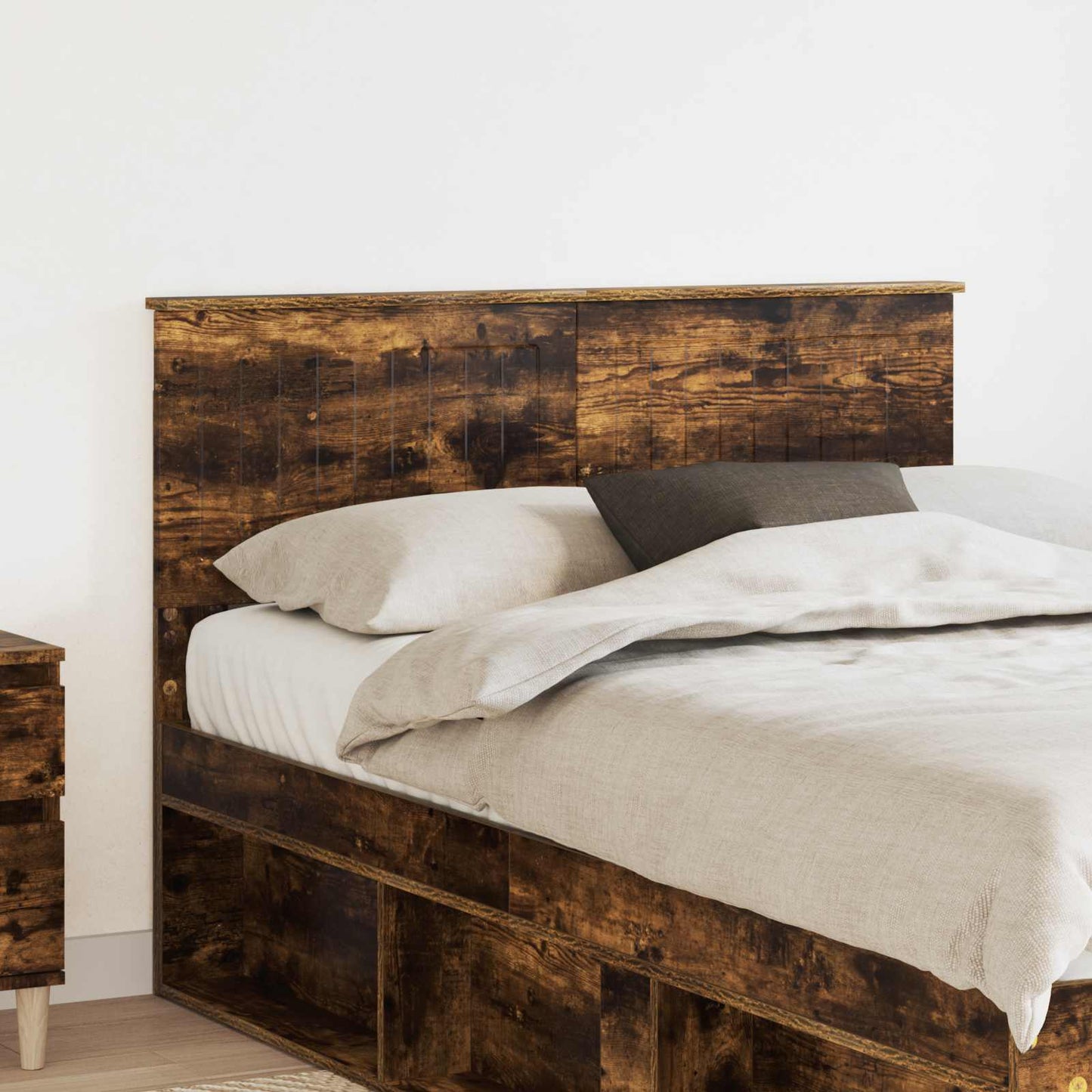 Hoofdbord Gerookt eiken Bewerkt hout is nu te koop bij PeponiXL, paradijselijk wonen!