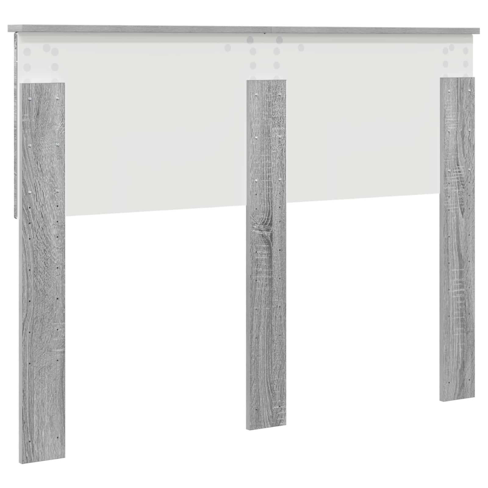 Hoofdbord Grijs Sonoma Bewerkt hout is nu te koop bij PeponiXL, paradijselijk wonen!