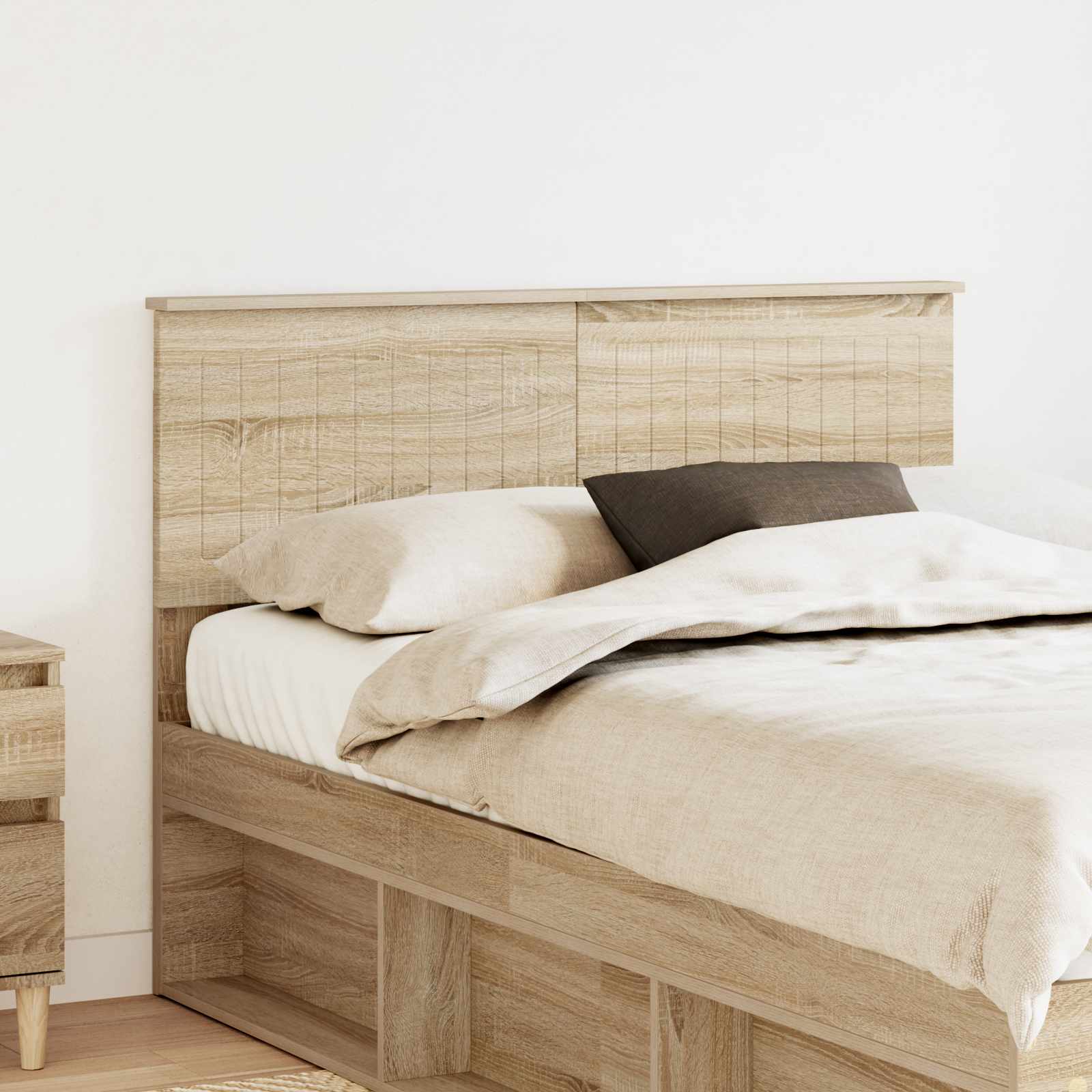 Hoofdbord Sonoma Eiken Bewerkt hout is nu te koop bij PeponiXL, paradijselijk wonen!