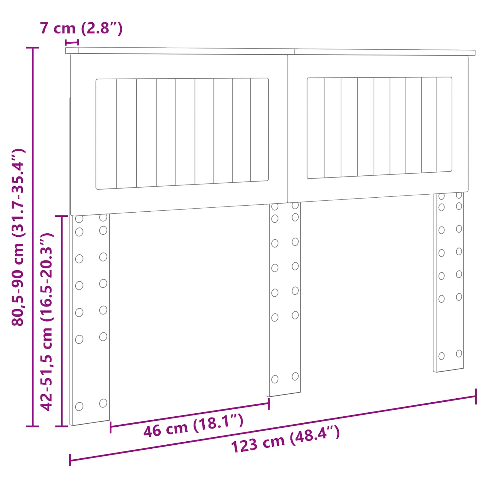 Hoofdbord Sonoma Eiken Bewerkt hout is nu te koop bij PeponiXL, paradijselijk wonen!
