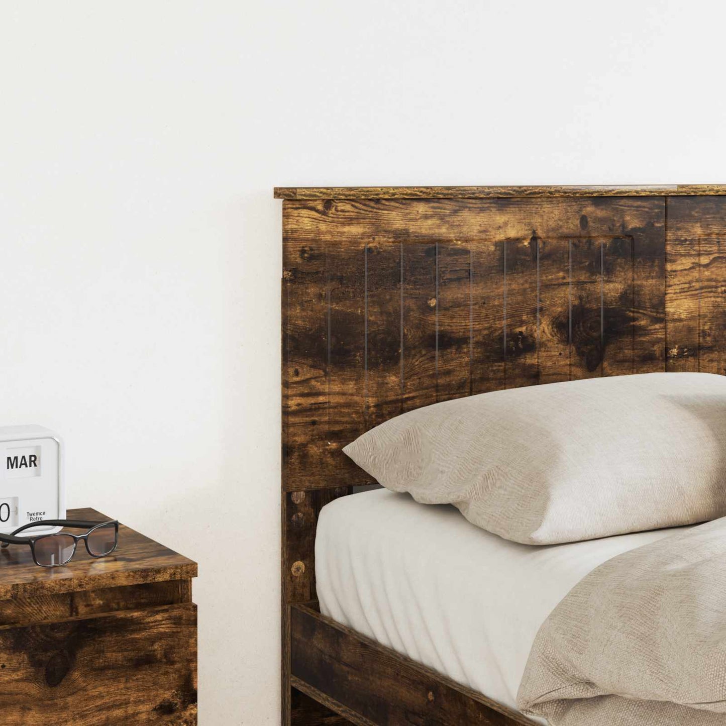 Hoofdbord Gerookt eiken Bewerkt hout is nu te koop bij PeponiXL, paradijselijk wonen!
