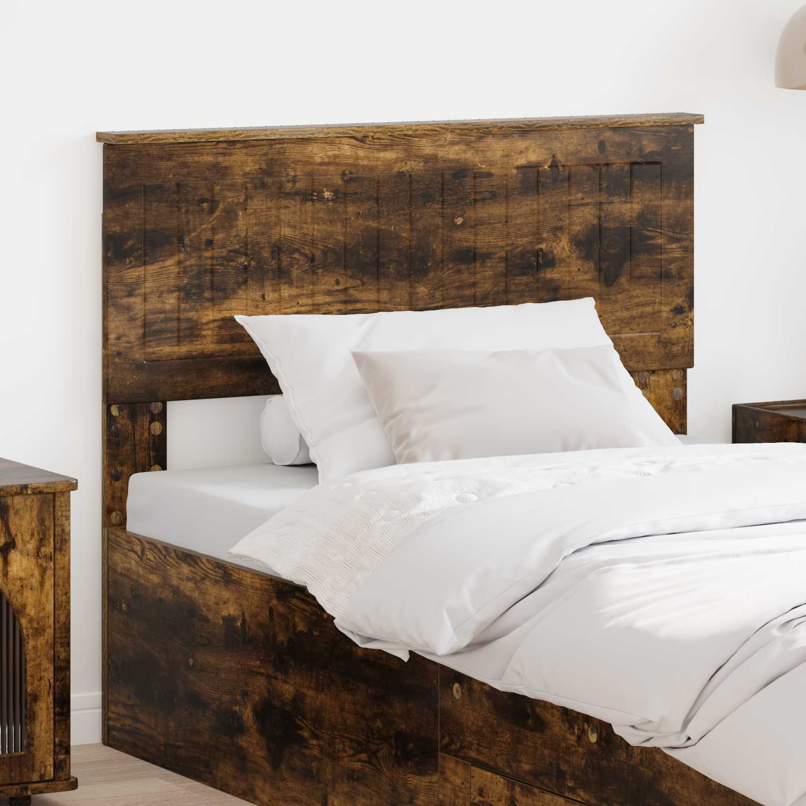 Hoofdbord Gerookt eiken Bewerkt hout is nu te koop bij PeponiXL, paradijselijk wonen!