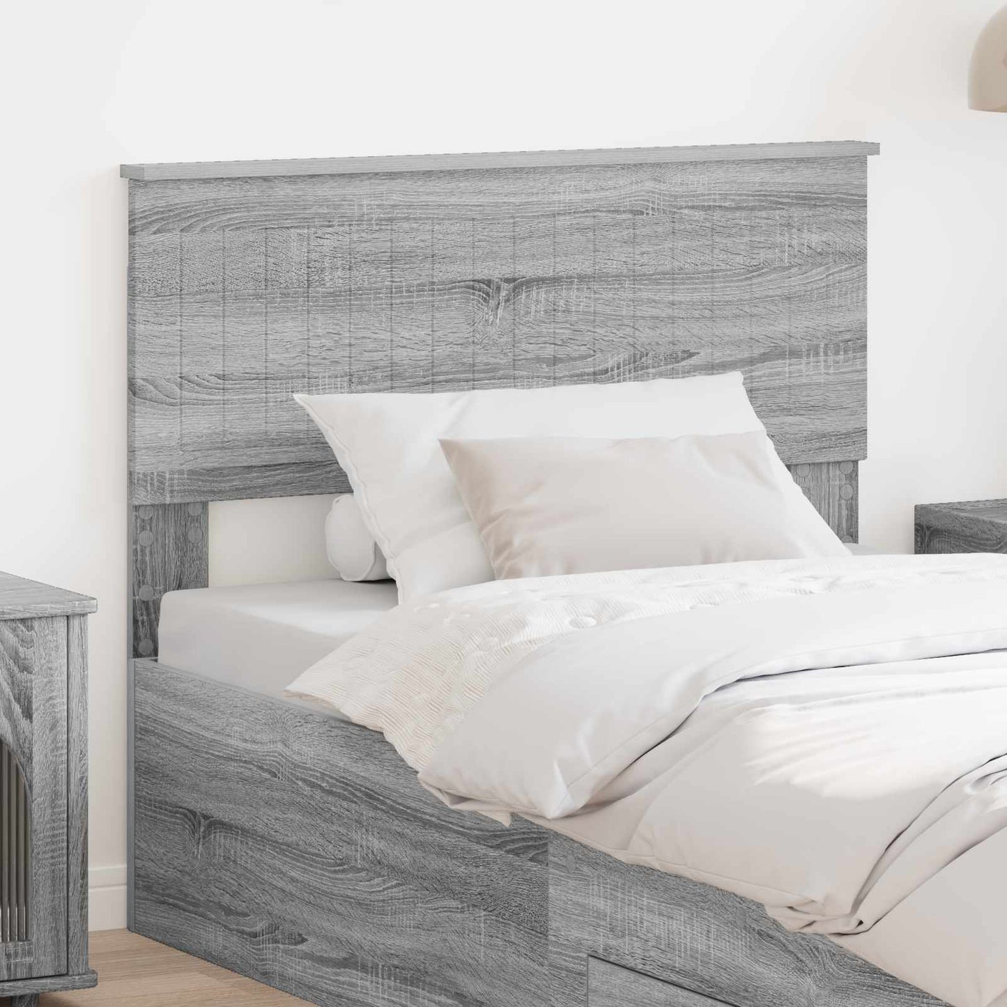Hoofdbord Grijs Sonoma Bewerkt hout is nu te koop bij PeponiXL, paradijselijk wonen!