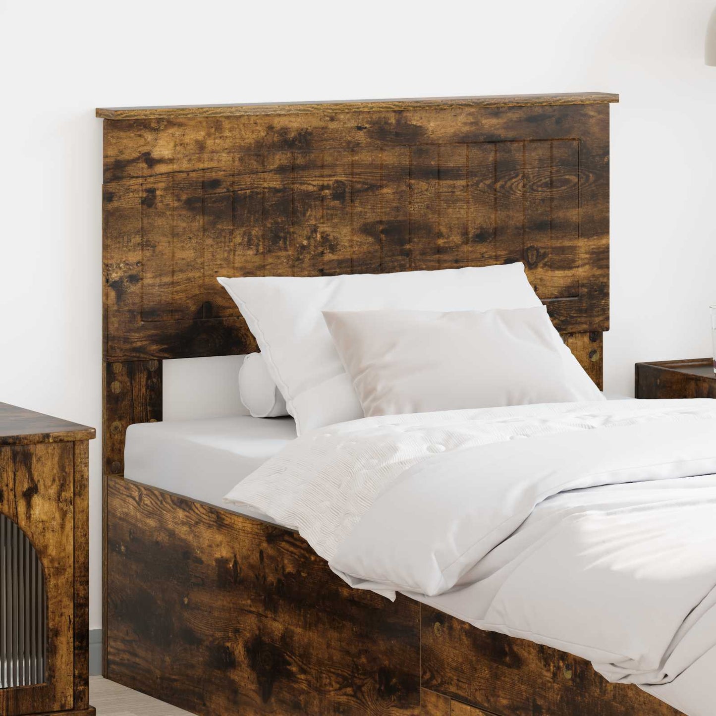 Hoofdbord Gerookt eiken Bewerkt hout is nu te koop bij PeponiXL, paradijselijk wonen!