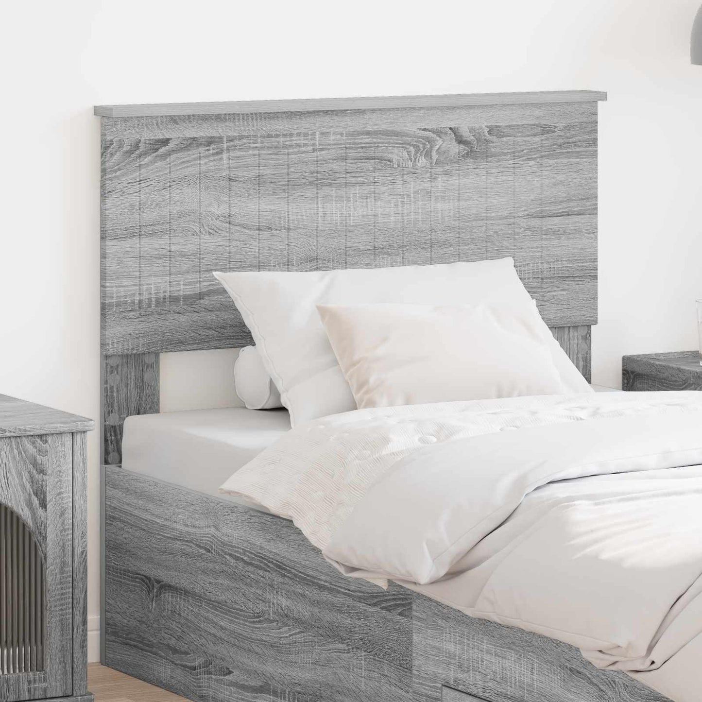Hoofdbord Grijs Sonoma Bewerkt hout is nu te koop bij PeponiXL, paradijselijk wonen!