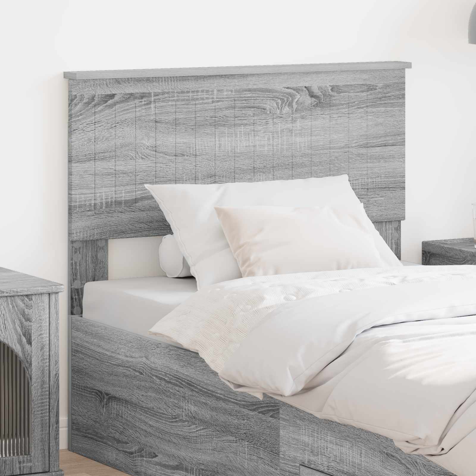Hoofdbord Grijs Sonoma Bewerkt hout is nu te koop bij PeponiXL, paradijselijk wonen!