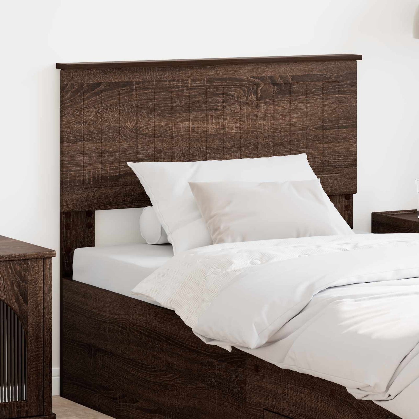 Hoofdbord Bruin Eiken Bewerkt hout is nu te koop bij PeponiXL, paradijselijk wonen!
