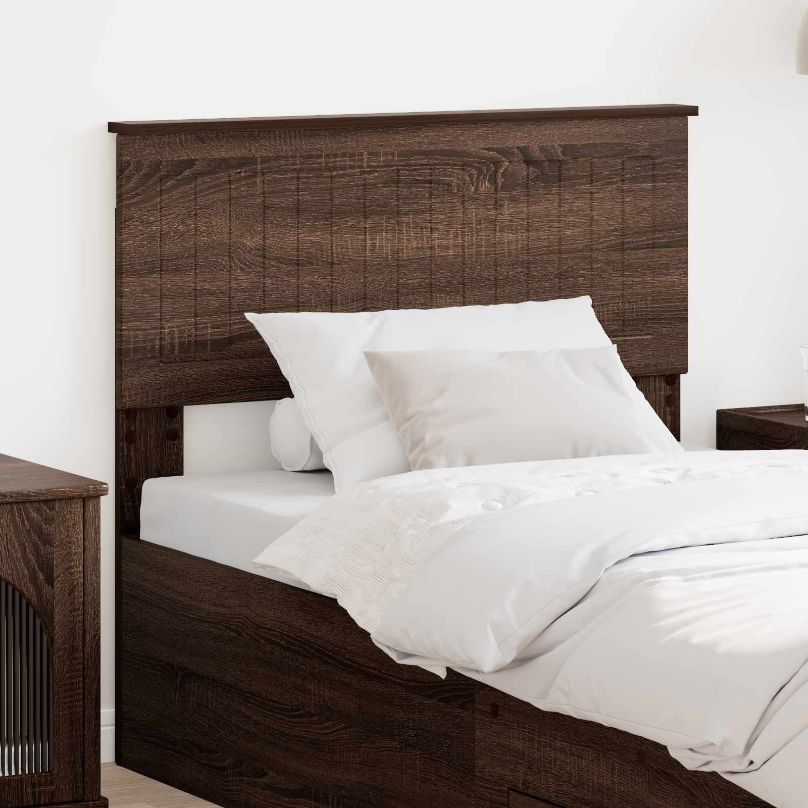 Hoofdbord Bruin Eiken Bewerkt hout is nu te koop bij PeponiXL, paradijselijk wonen!