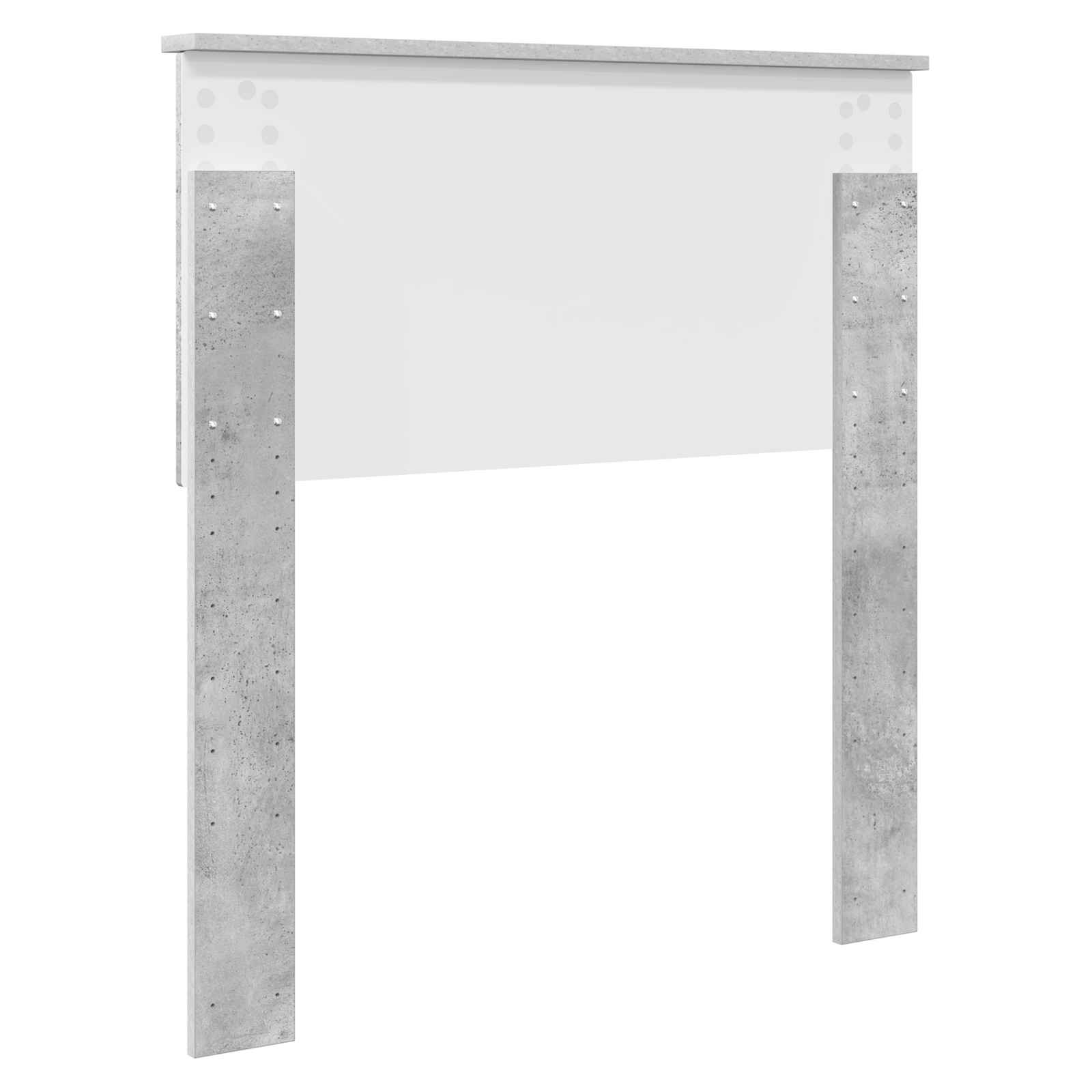 Hoofdbord Beton Grijs Bewerkt hout is nu te koop bij PeponiXL, paradijselijk wonen!