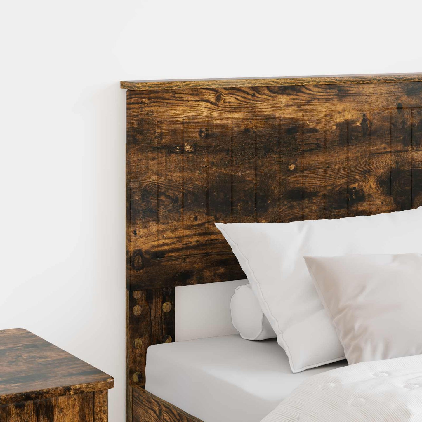 Hoofdbord Gerookt eiken Bewerkt hout is nu te koop bij PeponiXL, paradijselijk wonen!