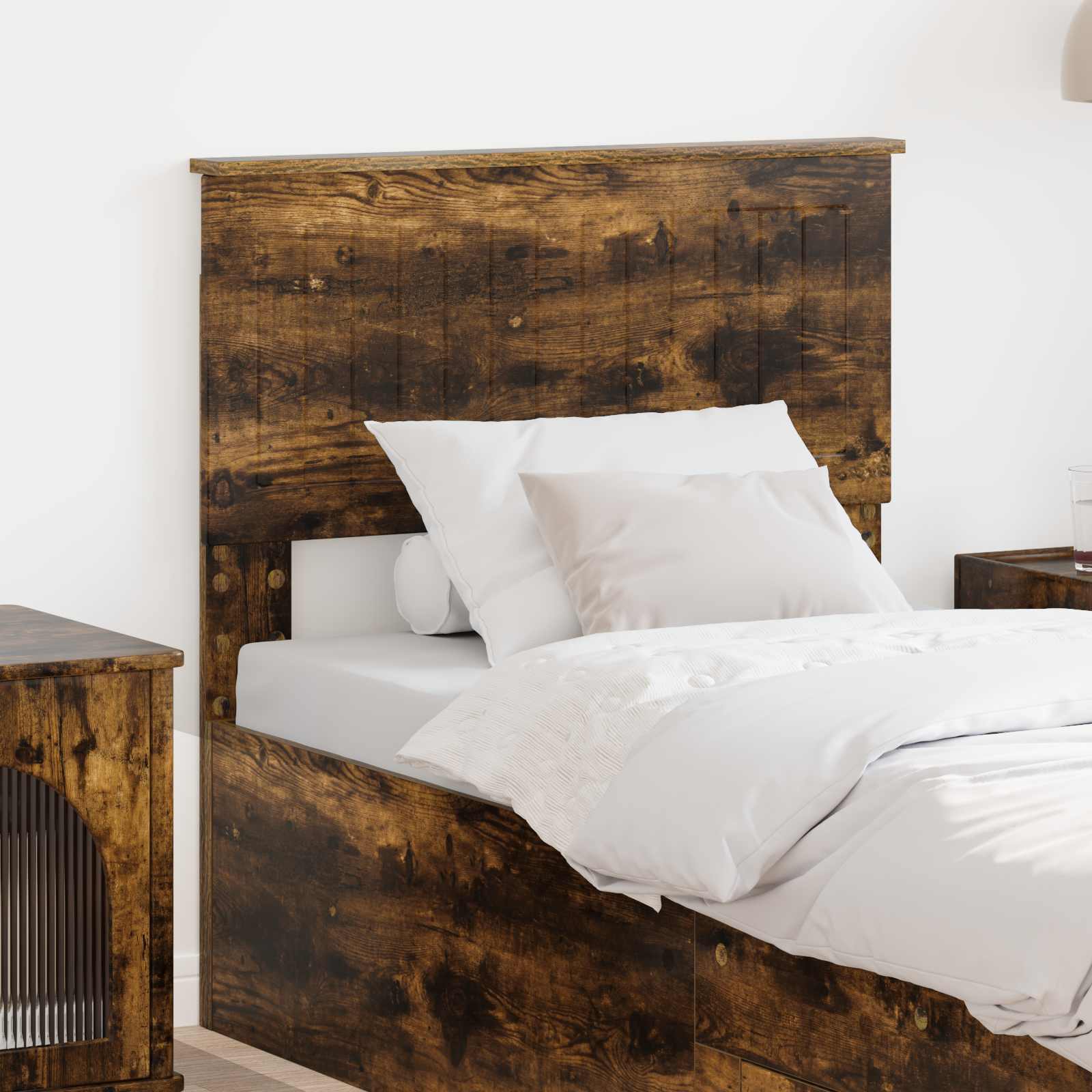 Hoofdbord Gerookt eiken Bewerkt hout is nu te koop bij PeponiXL, paradijselijk wonen!