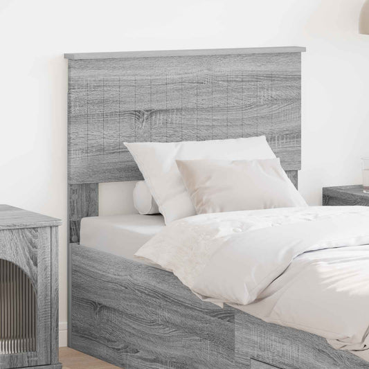 Hoofdbord Grijs Sonoma Bewerkt hout is nu te koop bij PeponiXL, paradijselijk wonen!