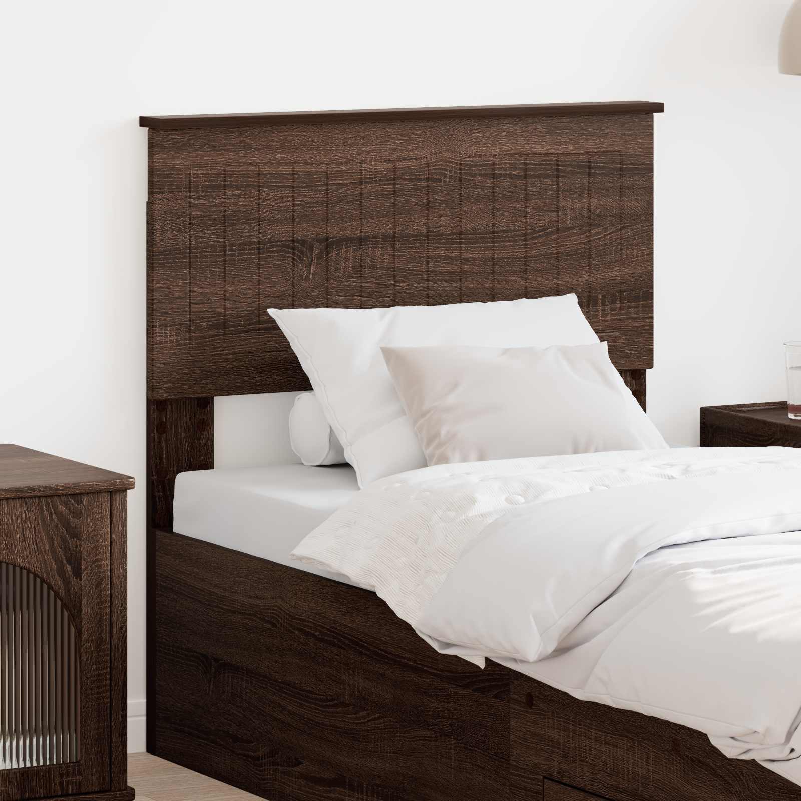 Hoofdbord Bruin Eiken Bewerkt hout is nu te koop bij PeponiXL, paradijselijk wonen!