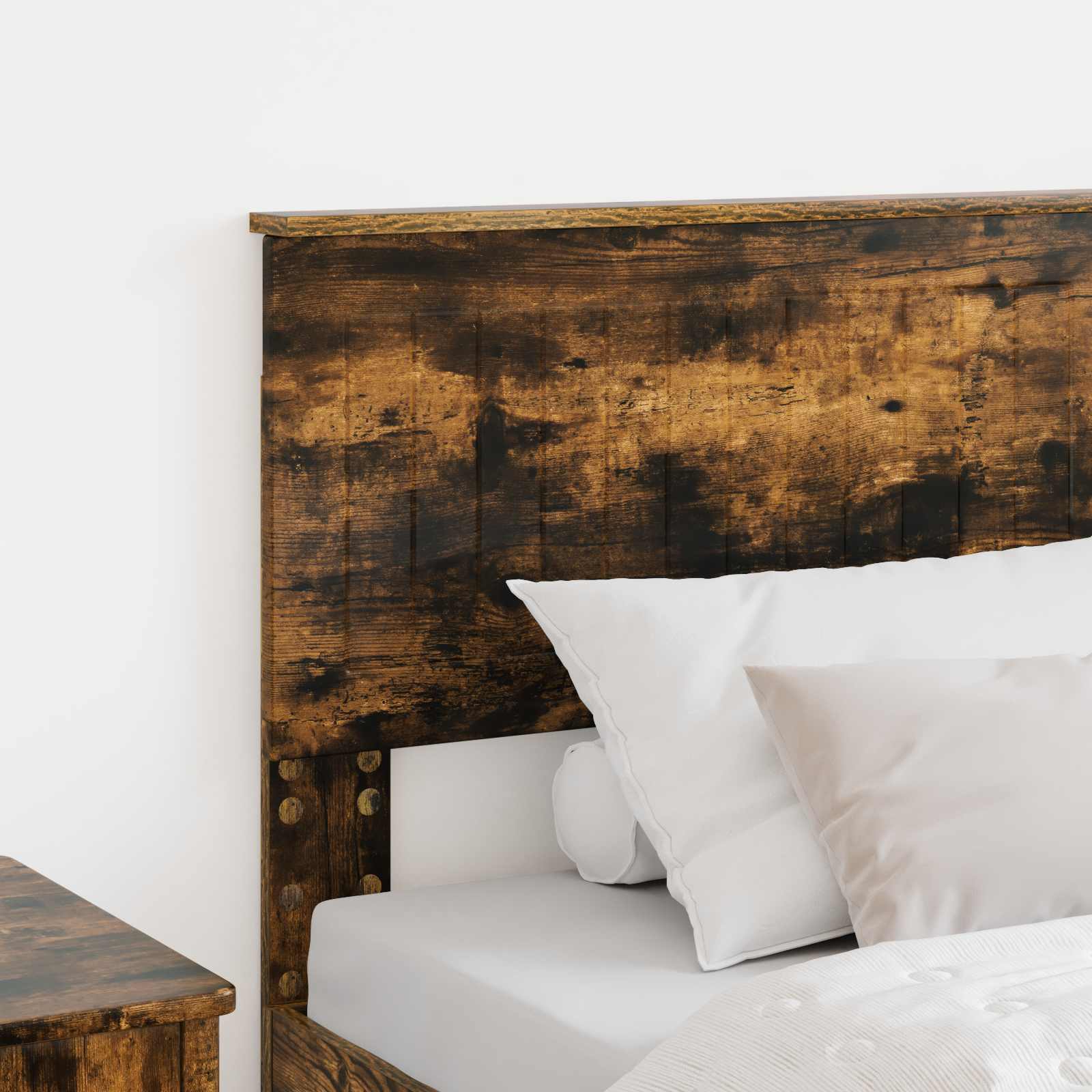 Hoofdbord Gerookt eiken Bewerkt hout is nu te koop bij PeponiXL, paradijselijk wonen!