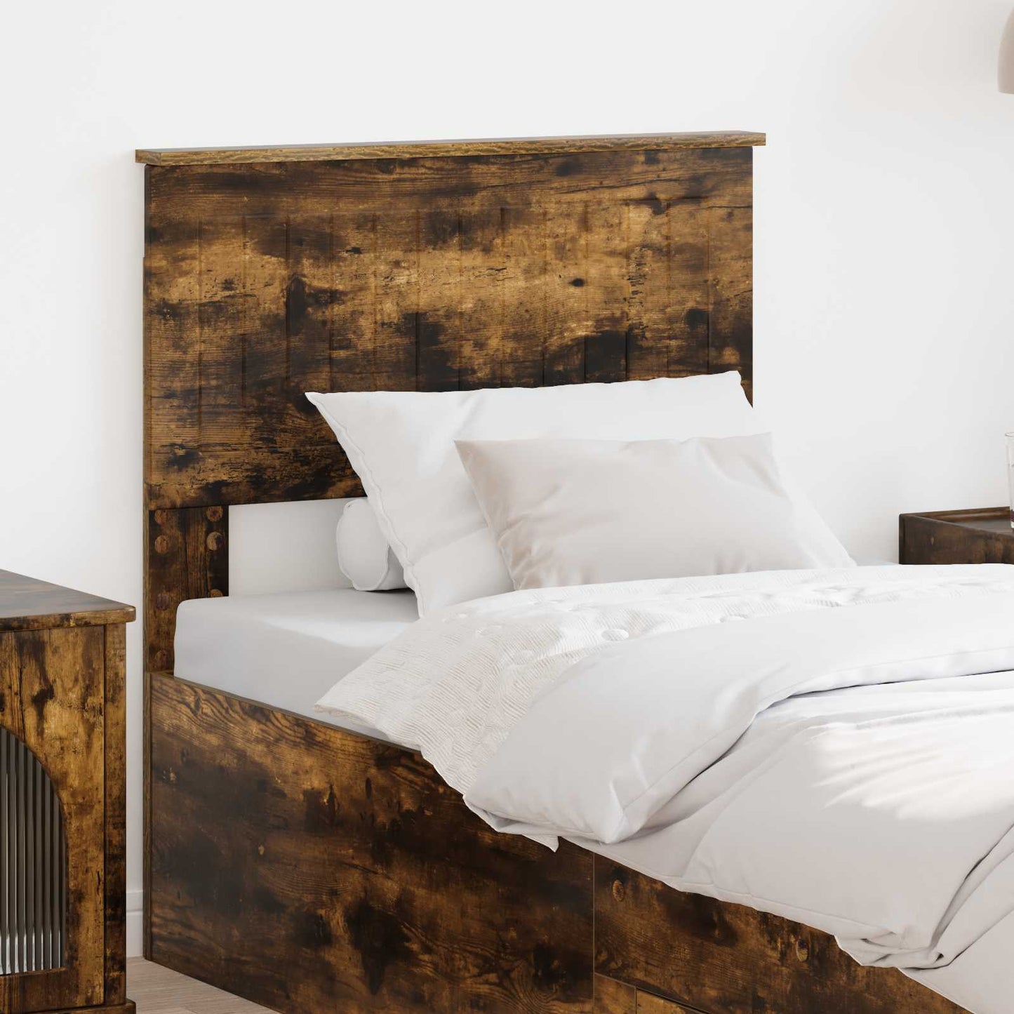 Hoofdbord Gerookt eiken Bewerkt hout is nu te koop bij PeponiXL, paradijselijk wonen!