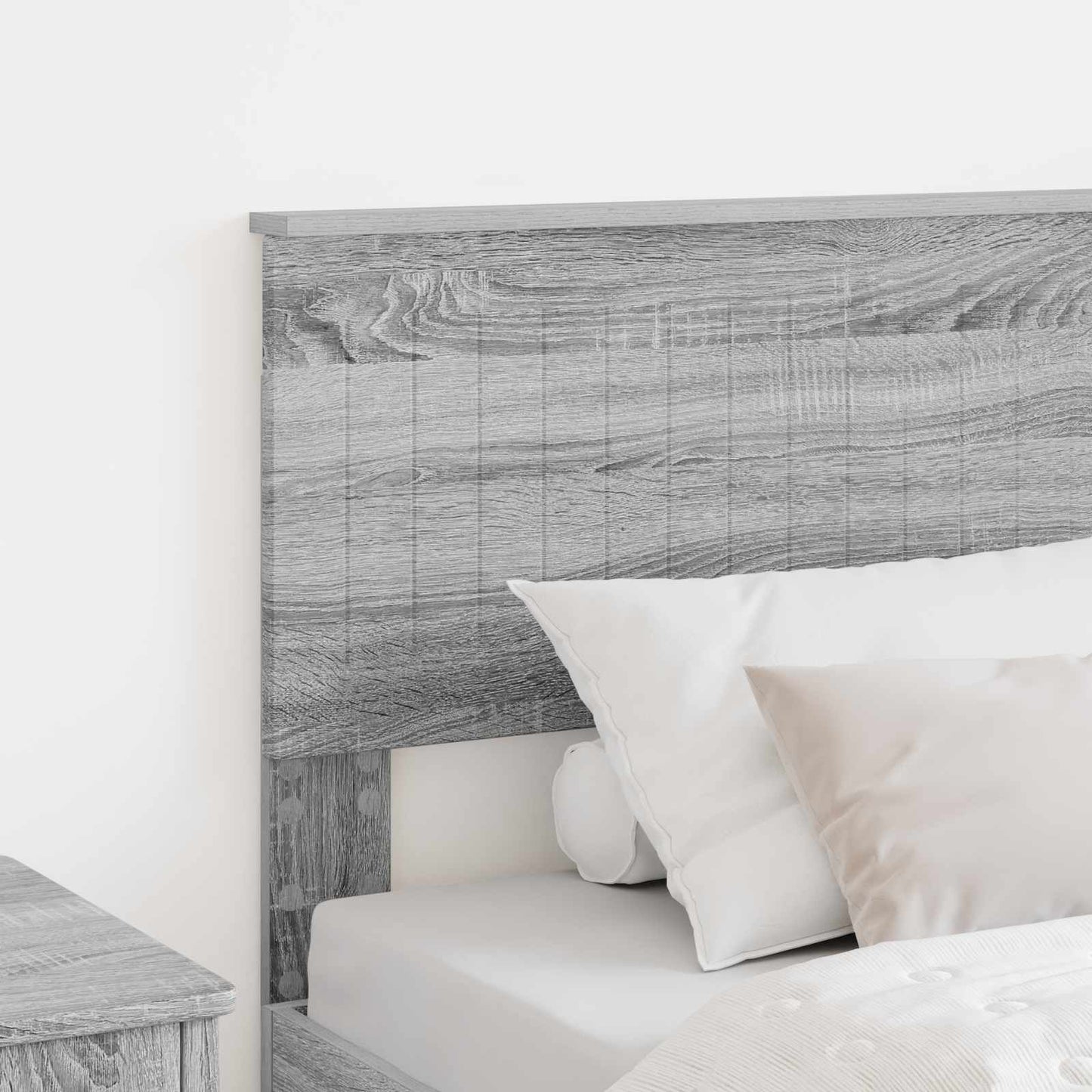 Hoofdbord Grijs Sonoma Bewerkt hout is nu te koop bij PeponiXL, paradijselijk wonen!