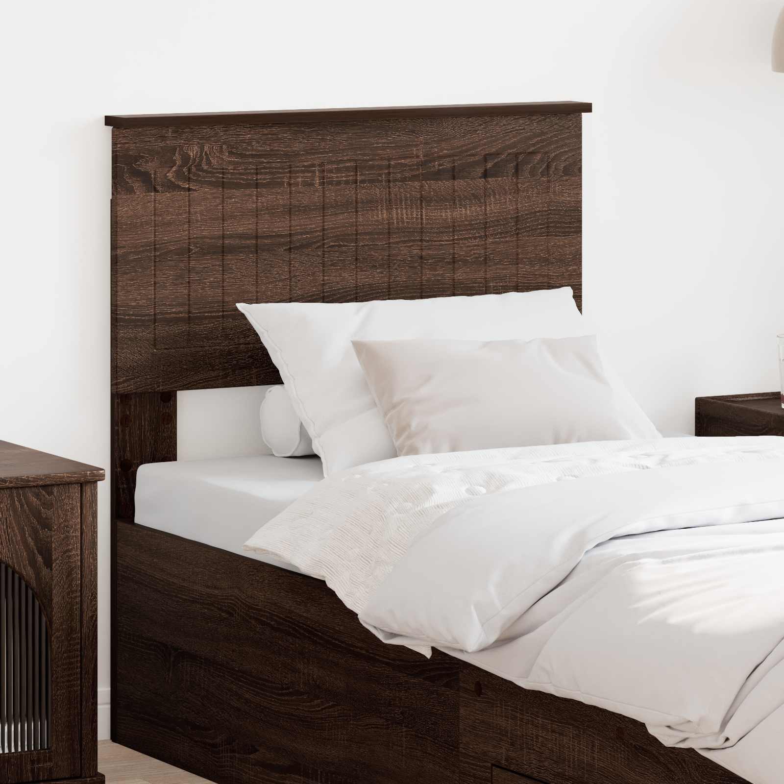 Hoofdbord Bruin Eiken Bewerkt hout is nu te koop bij PeponiXL, paradijselijk wonen!