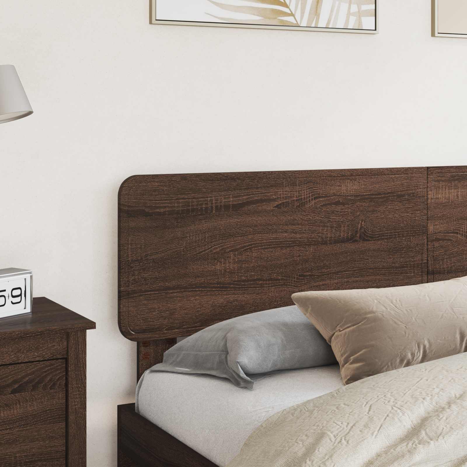 Hoofdbord Bruin Eiken Bewerkt hout is nu te koop bij PeponiXL, paradijselijk wonen!