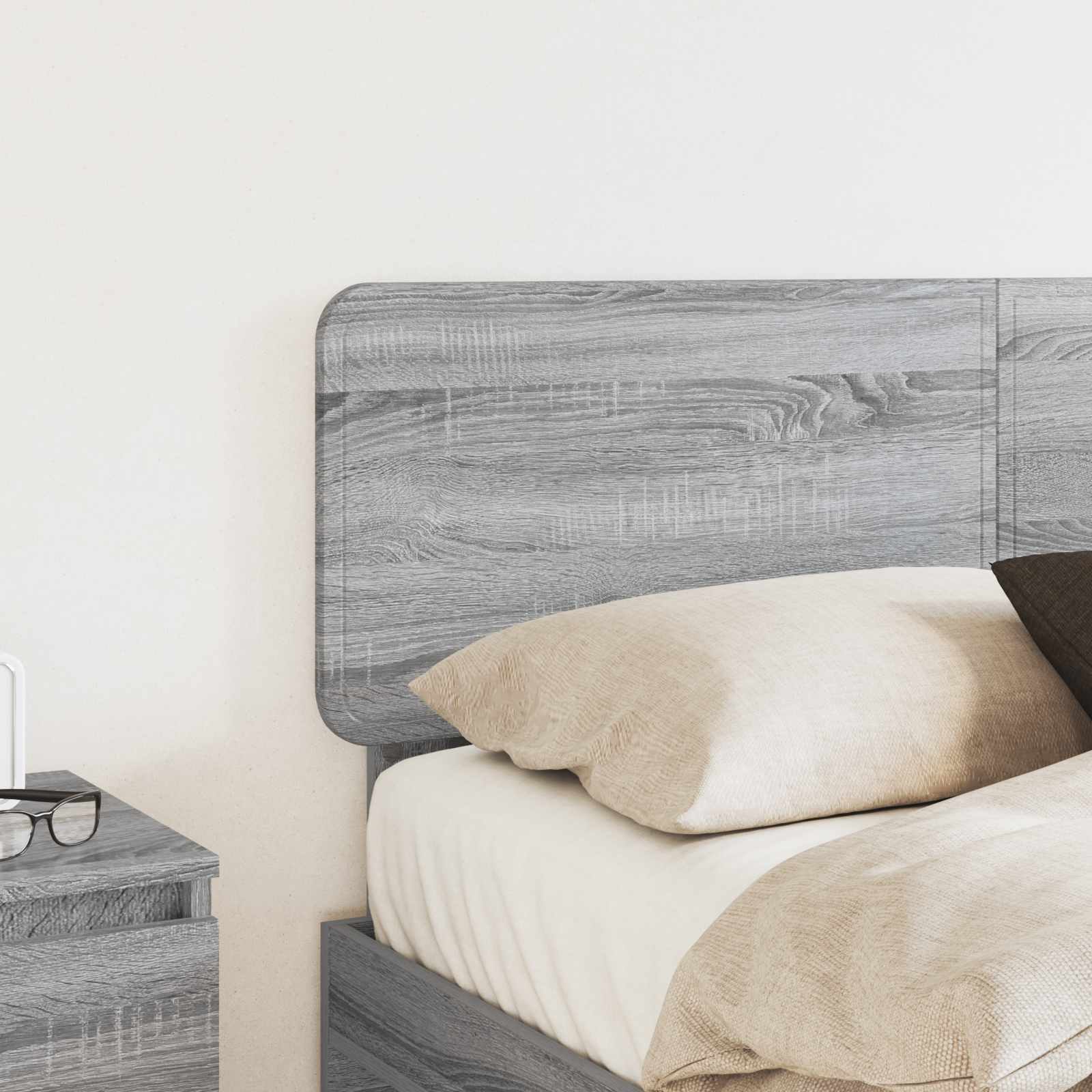 Hoofdbord Grijs Sonoma Bewerkt hout is nu te koop bij PeponiXL, paradijselijk wonen!