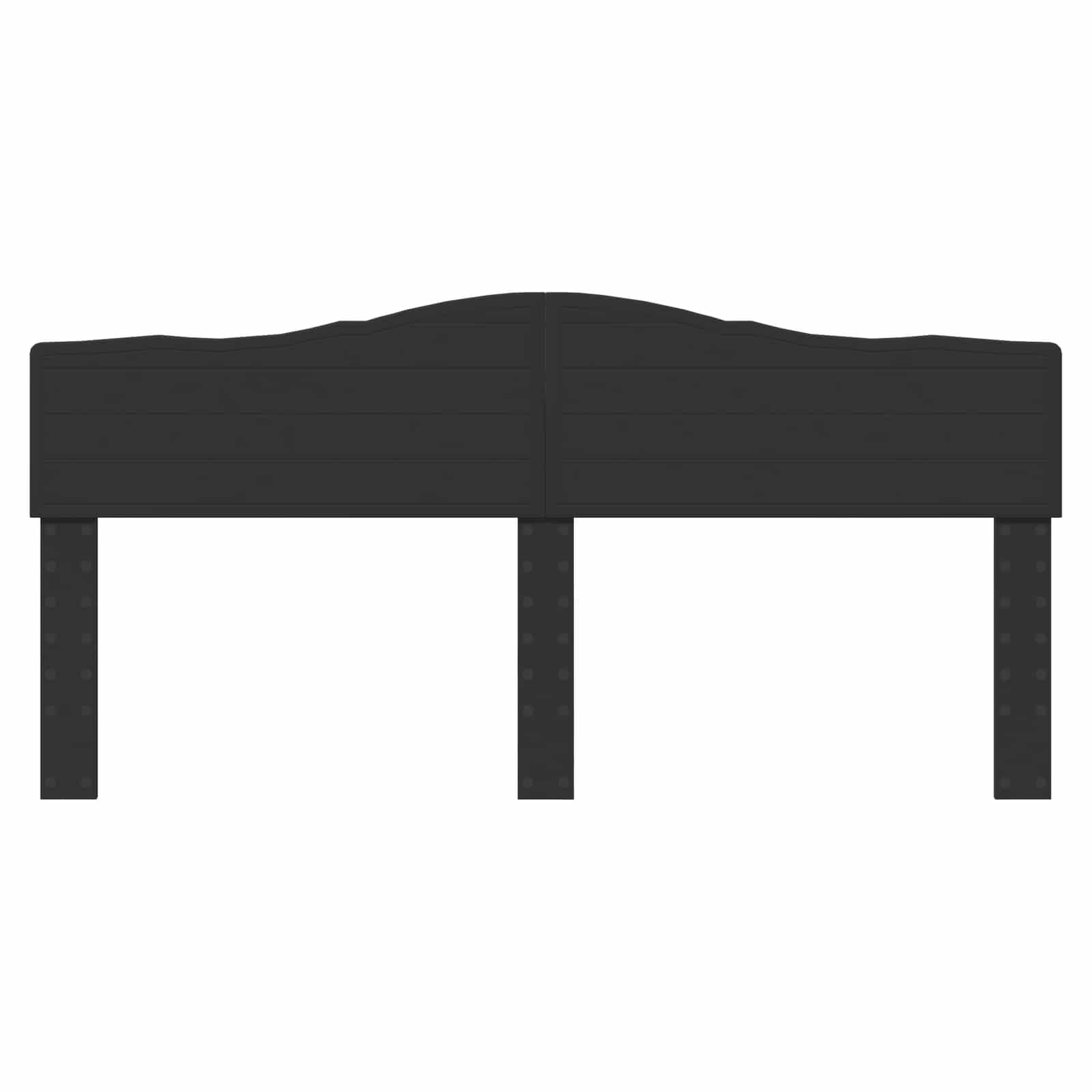 Hoofdbord Zwart Eiken Bewerkt hout is nu te koop bij PeponiXL, paradijselijk wonen!
