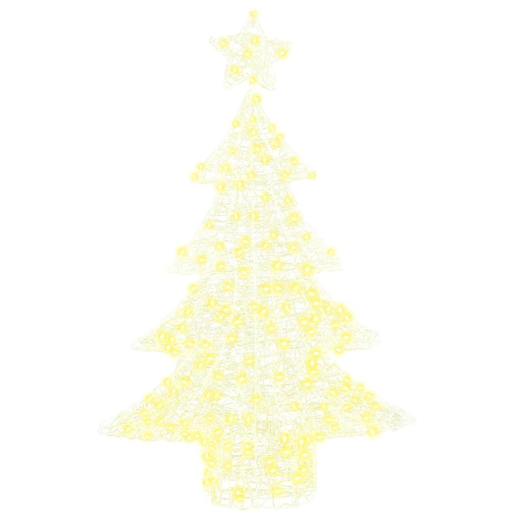 Kerstboom met 100 LED Warmwit 120 cm Acryl is nu te koop bij PeponiXL, paradijselijk wonen!