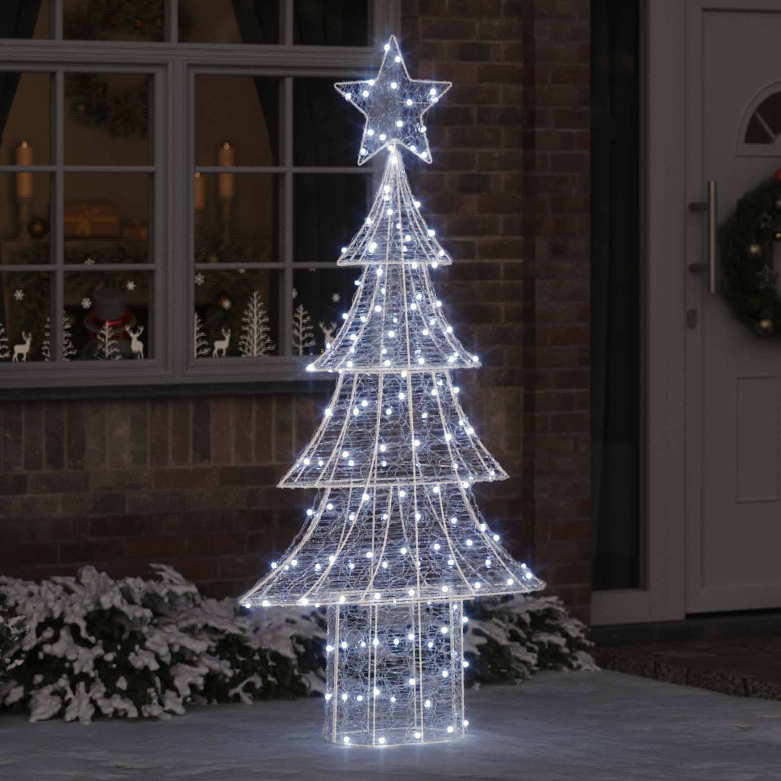 Kerstboom met 240 LED Koudwit 180 cm Acryl is nu te koop bij PeponiXL, paradijselijk wonen!